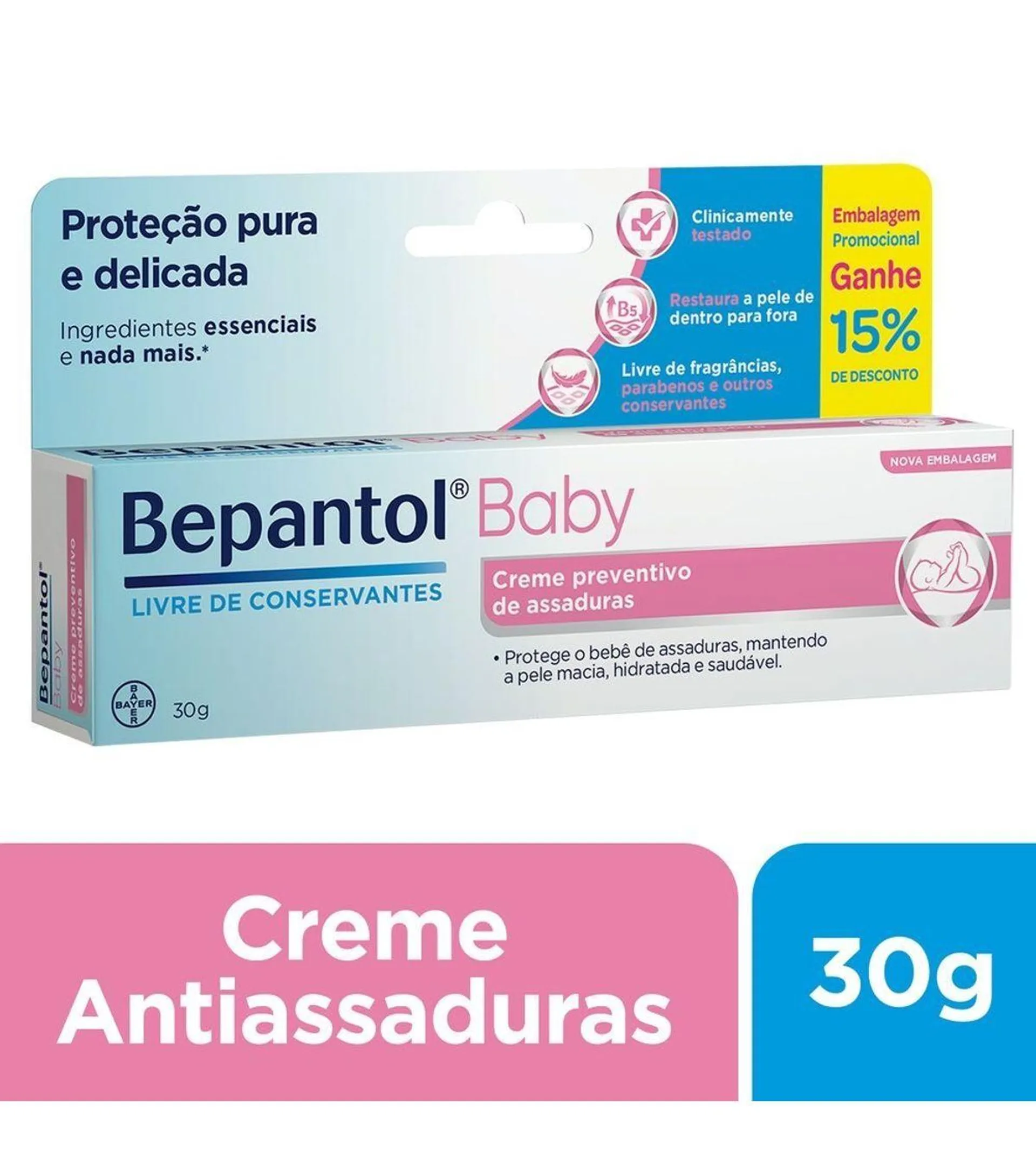 Bepantol Baby 30g Creme Para Assaduras Com 15% Off