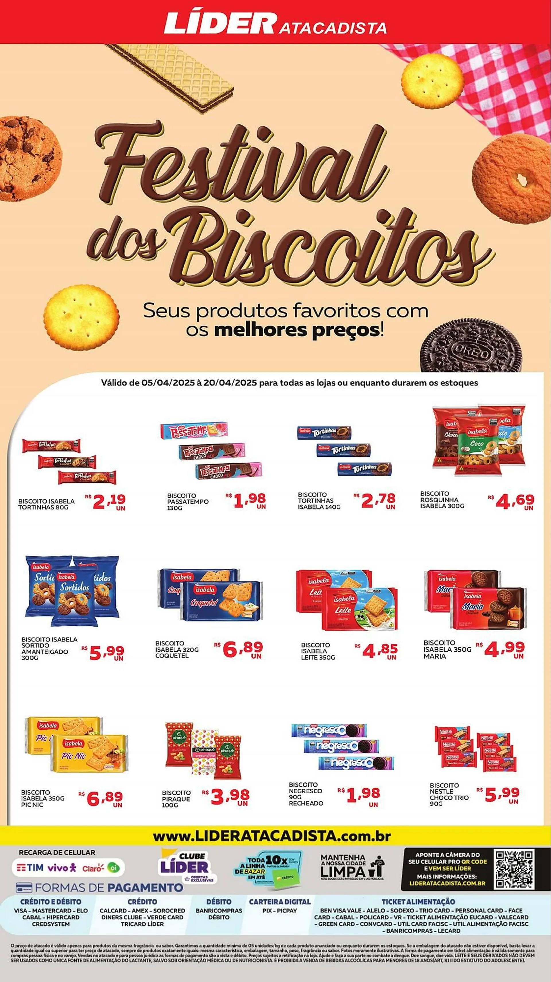 Encarte de Catálogo Lider Atacadista 7 de abril até 20 de abril 2025 - Pagina 1