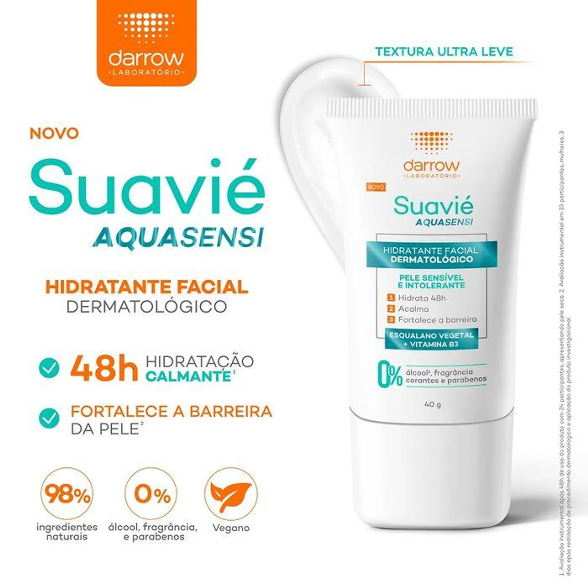 Hidratante Facial Suavie Aquasensi 40g