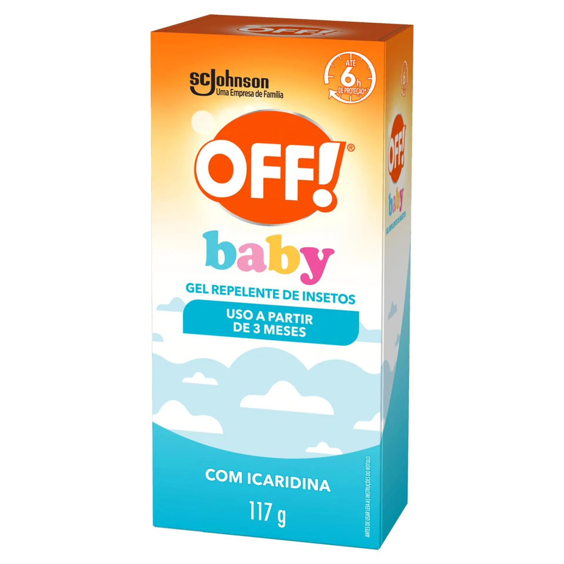 Repelente Gel sem Perfume Off! Baby Caixa 117g