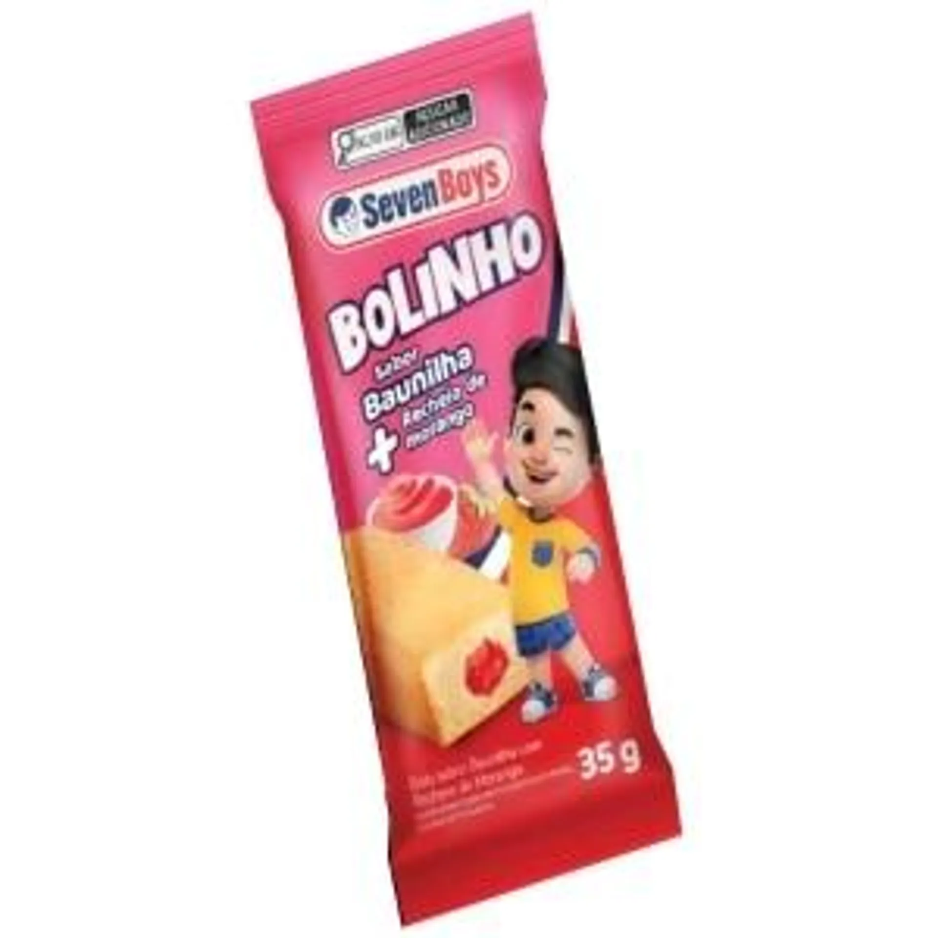 Bolinho Seven Boys Baunilha com Morango 35g