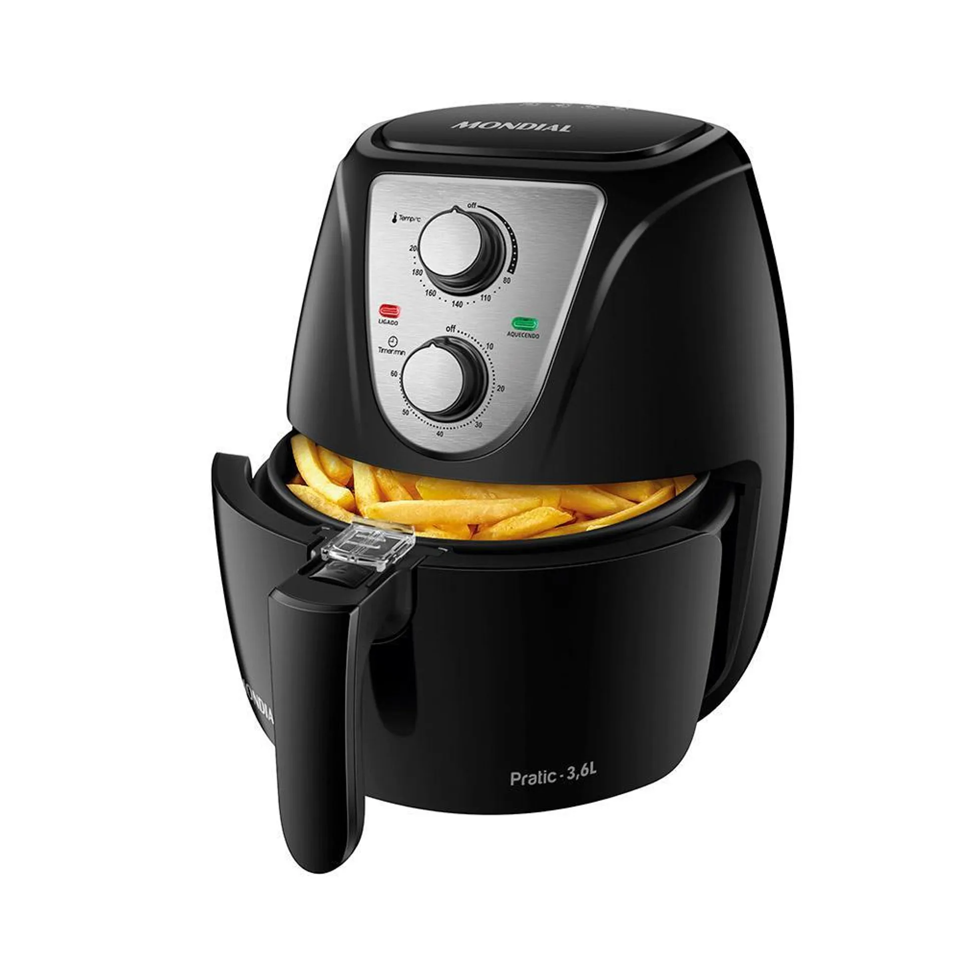 Fritadeira Air Fryer 3.6L Mondial AF36BI Preta 127V