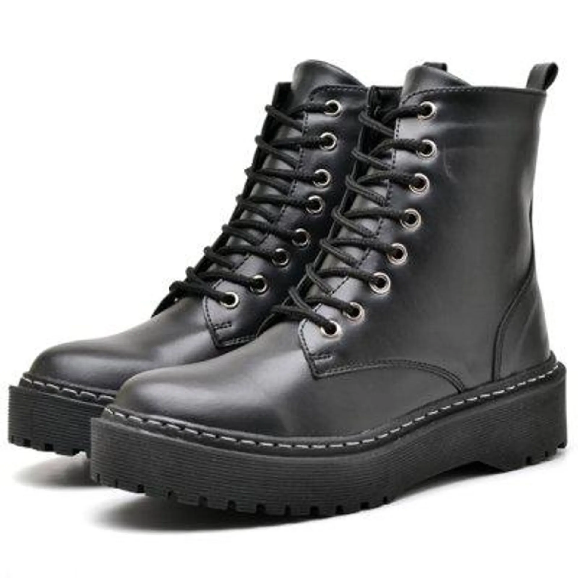 Bota Coturno Feminino Tratorada DUBUY 1105FG Preto