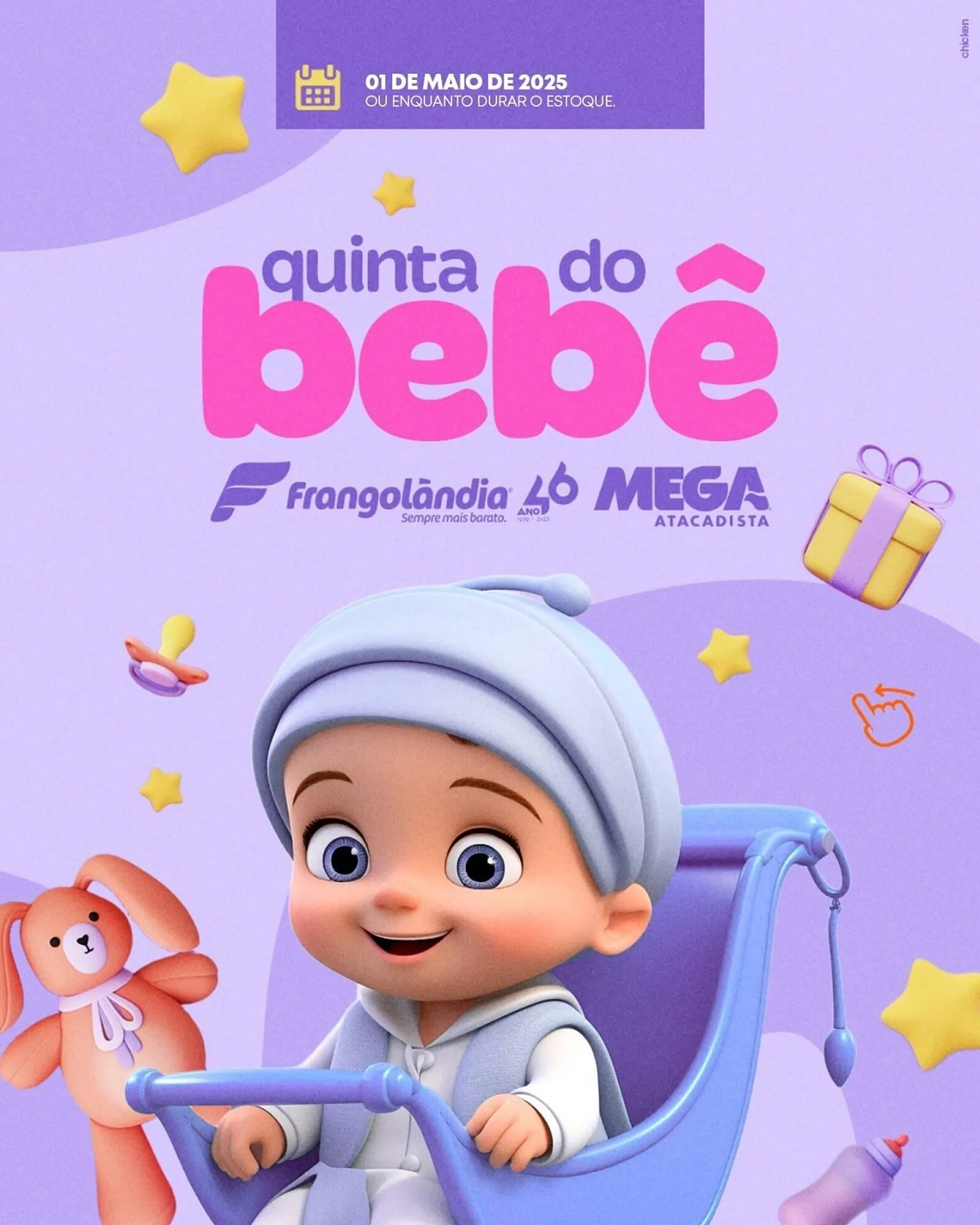 Encarte de Ofertas Frangolândia 1 de maio até 10 de maio 2025 - Pagina 1