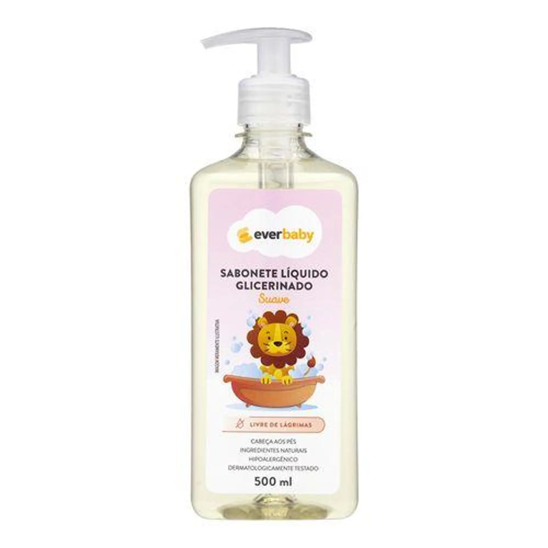 Sabonete Líquido Infantil Ever Baby Suave 500ml