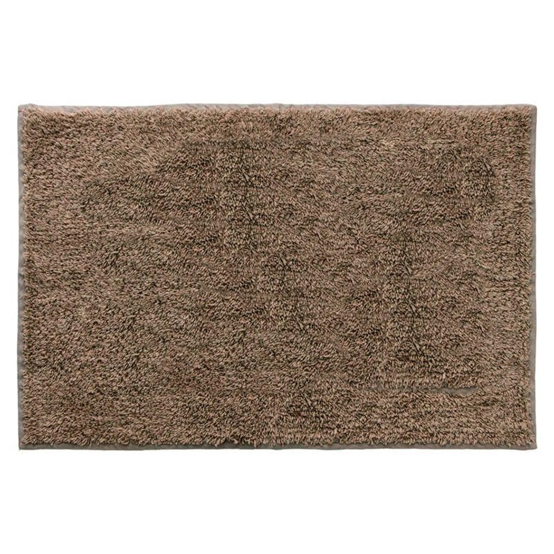 Tapete de Banheiro Zira Retangular 40x60cm Bege - Vizapi