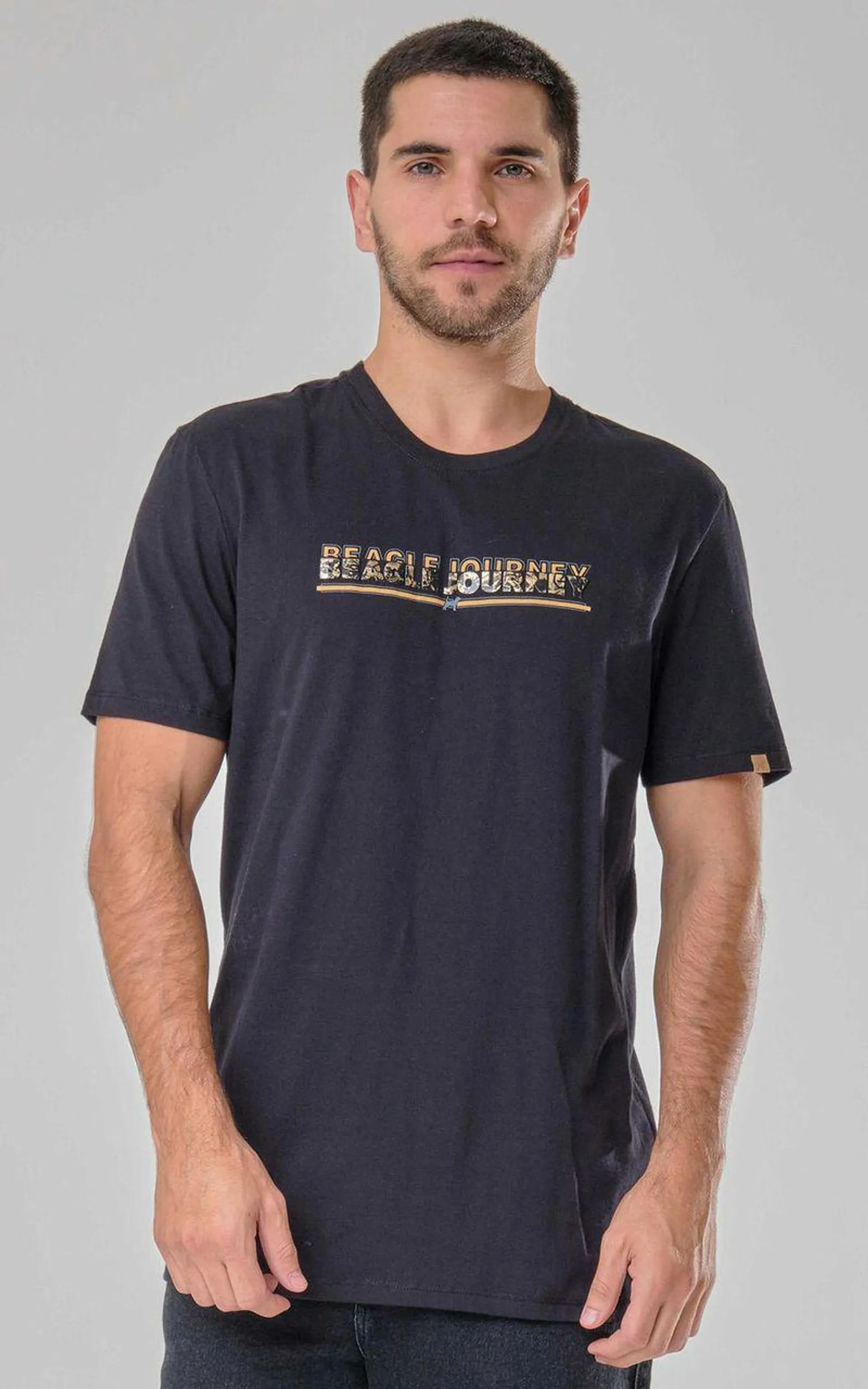 Camiseta Estampada - PRETO