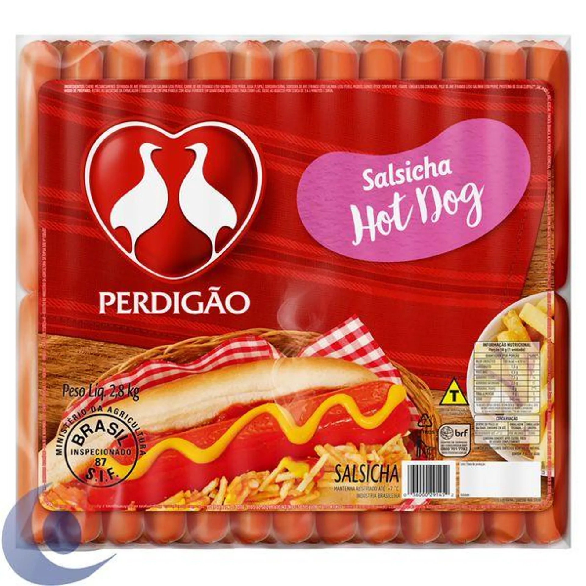 Salsicha Perdigão Granel Peça Kg