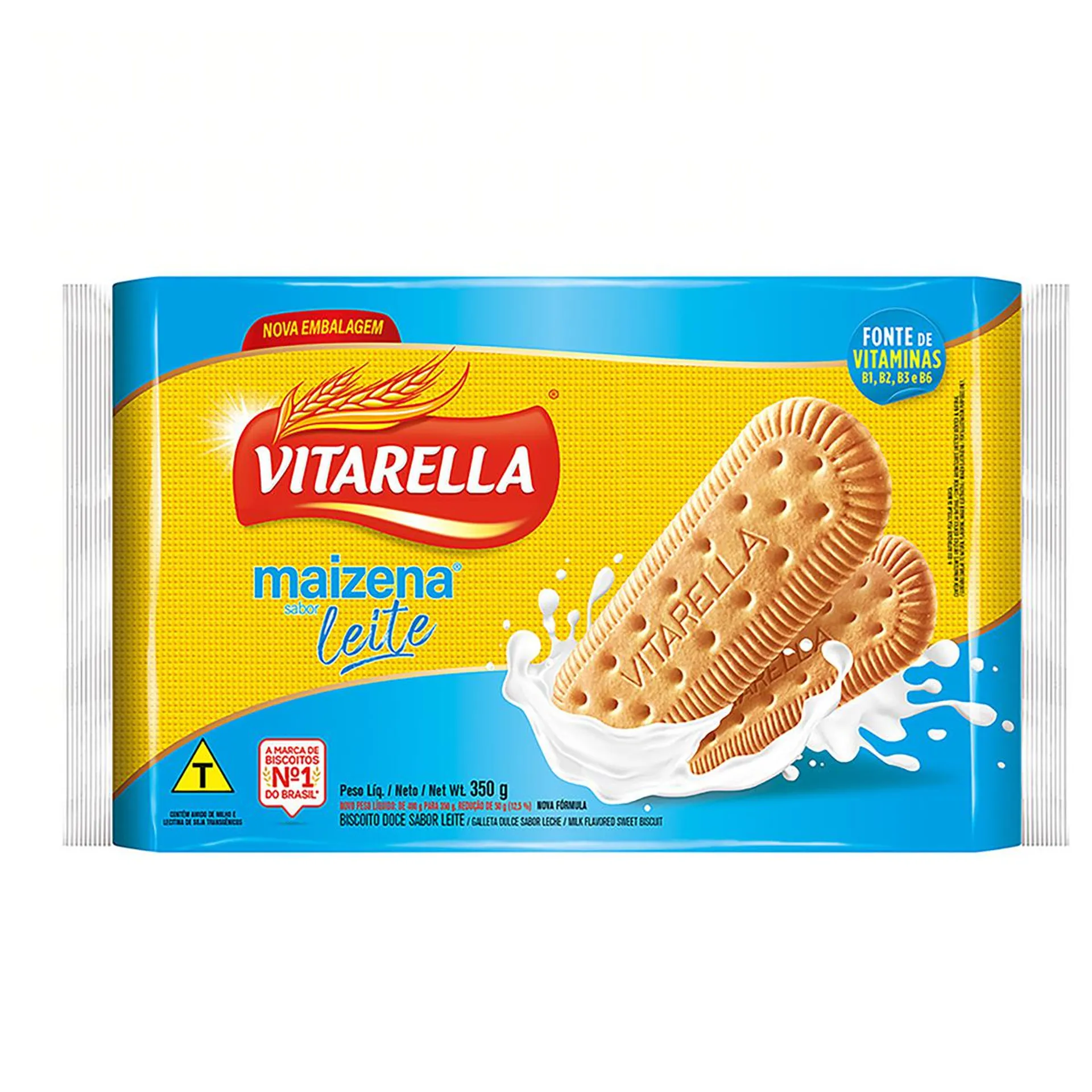 Biscoito Maizena Leite Vitarella 350G