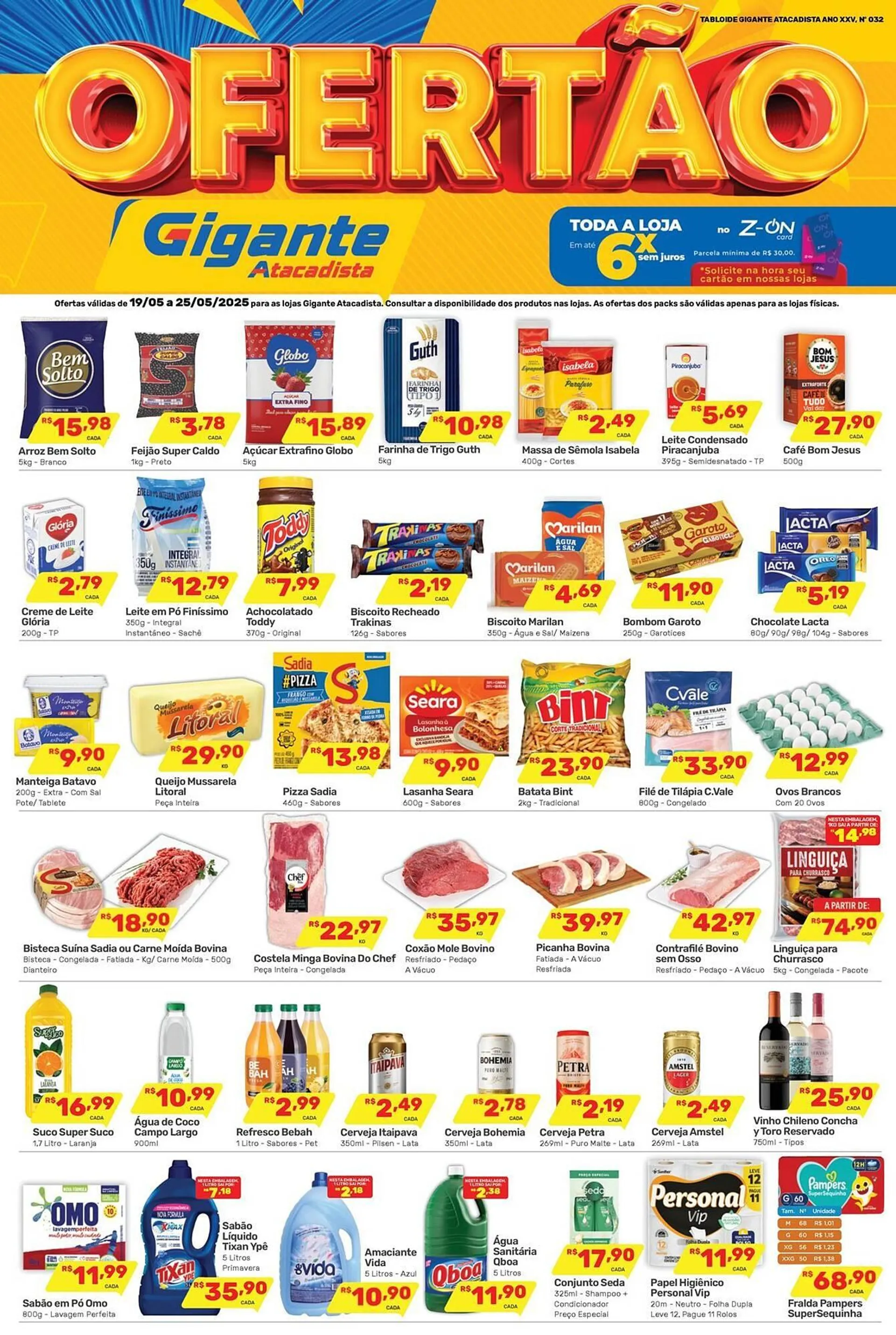 Encarte de Catálogo Gigante Atacadista 19 de maio até 25 de maio 2025 - Pagina 1