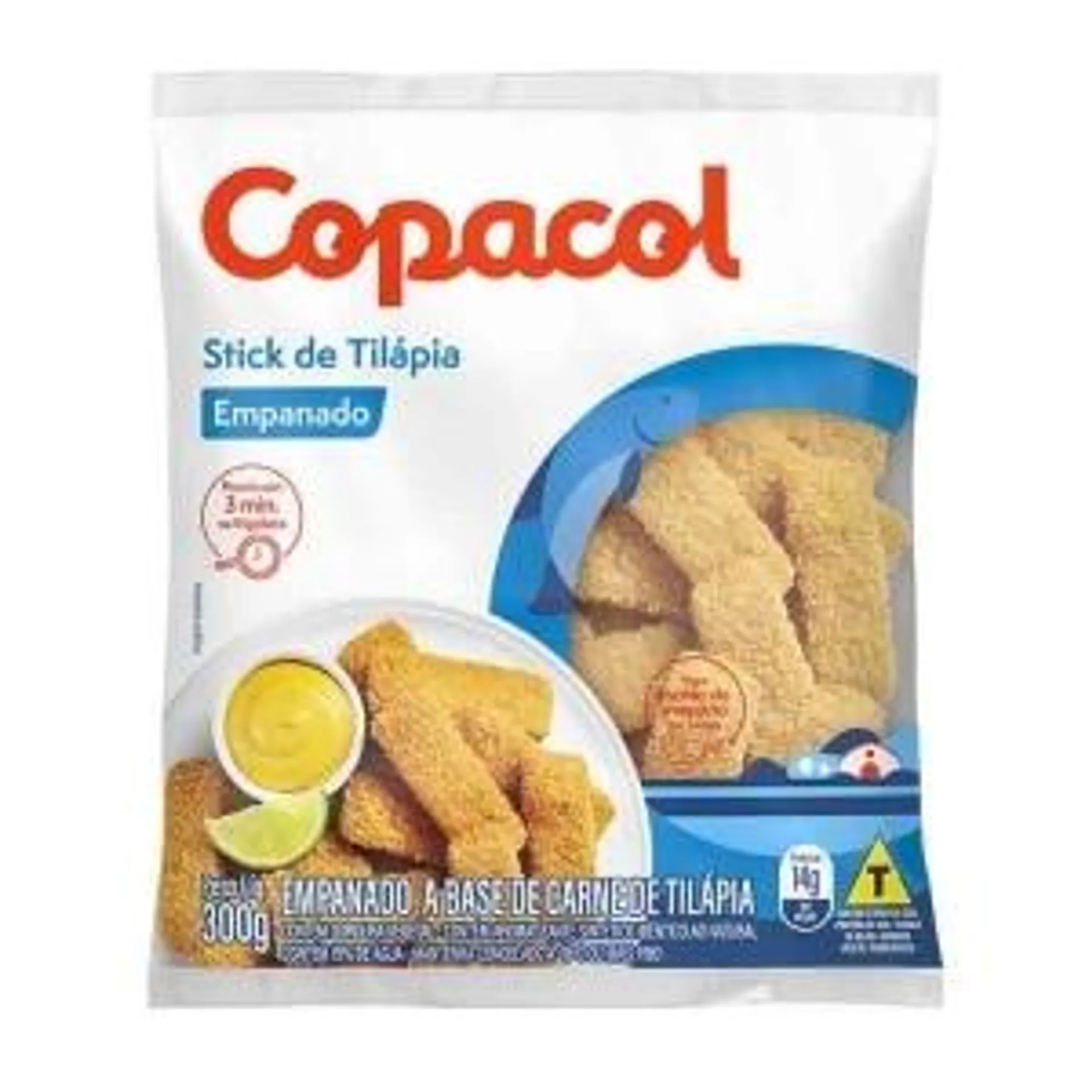 Stick de Tilápia Copacol Empanado Congelado 300g