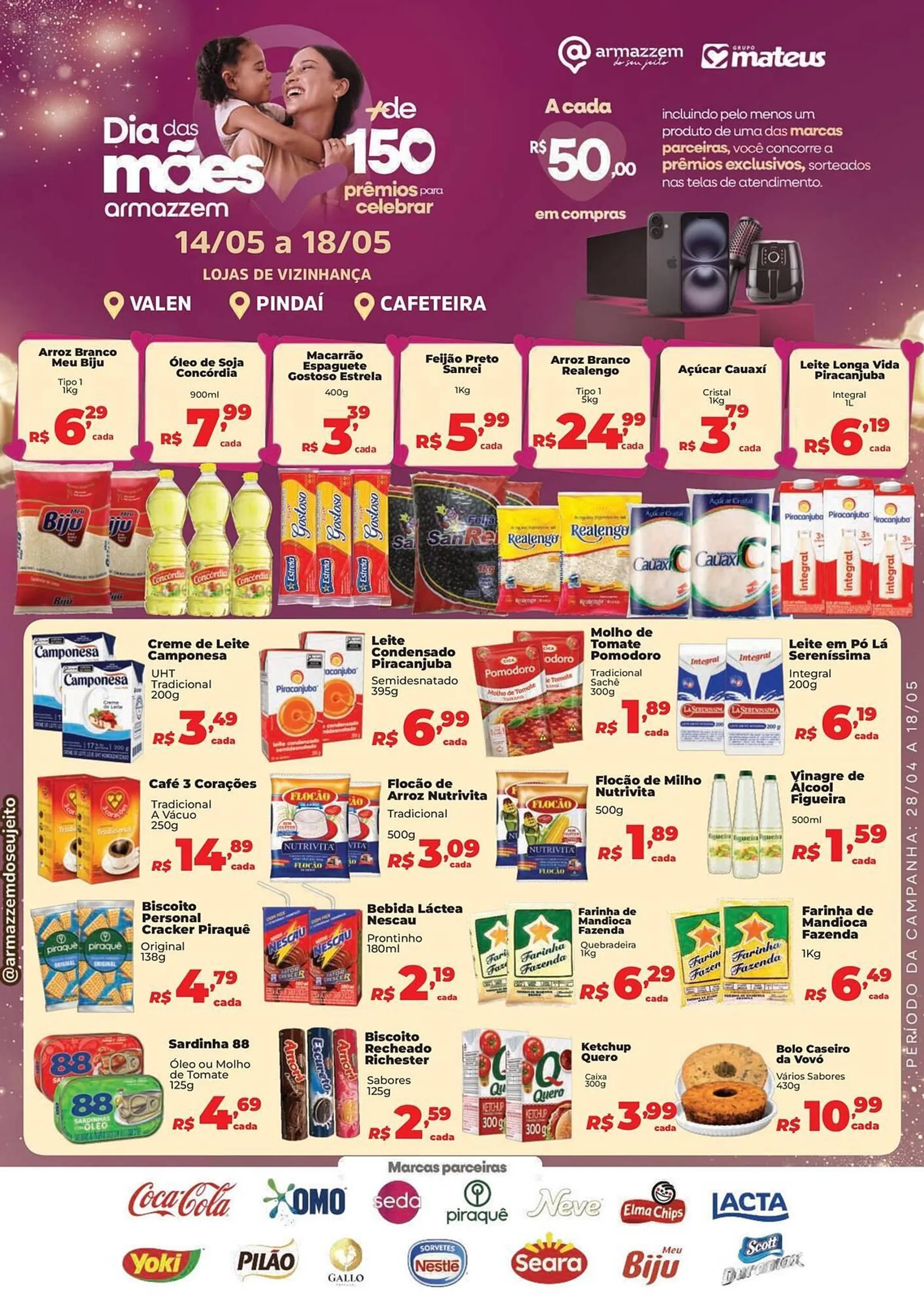 Encarte de Catálogo Supermercados Mateus 14 de maio até 18 de maio 2025 - Pagina 1