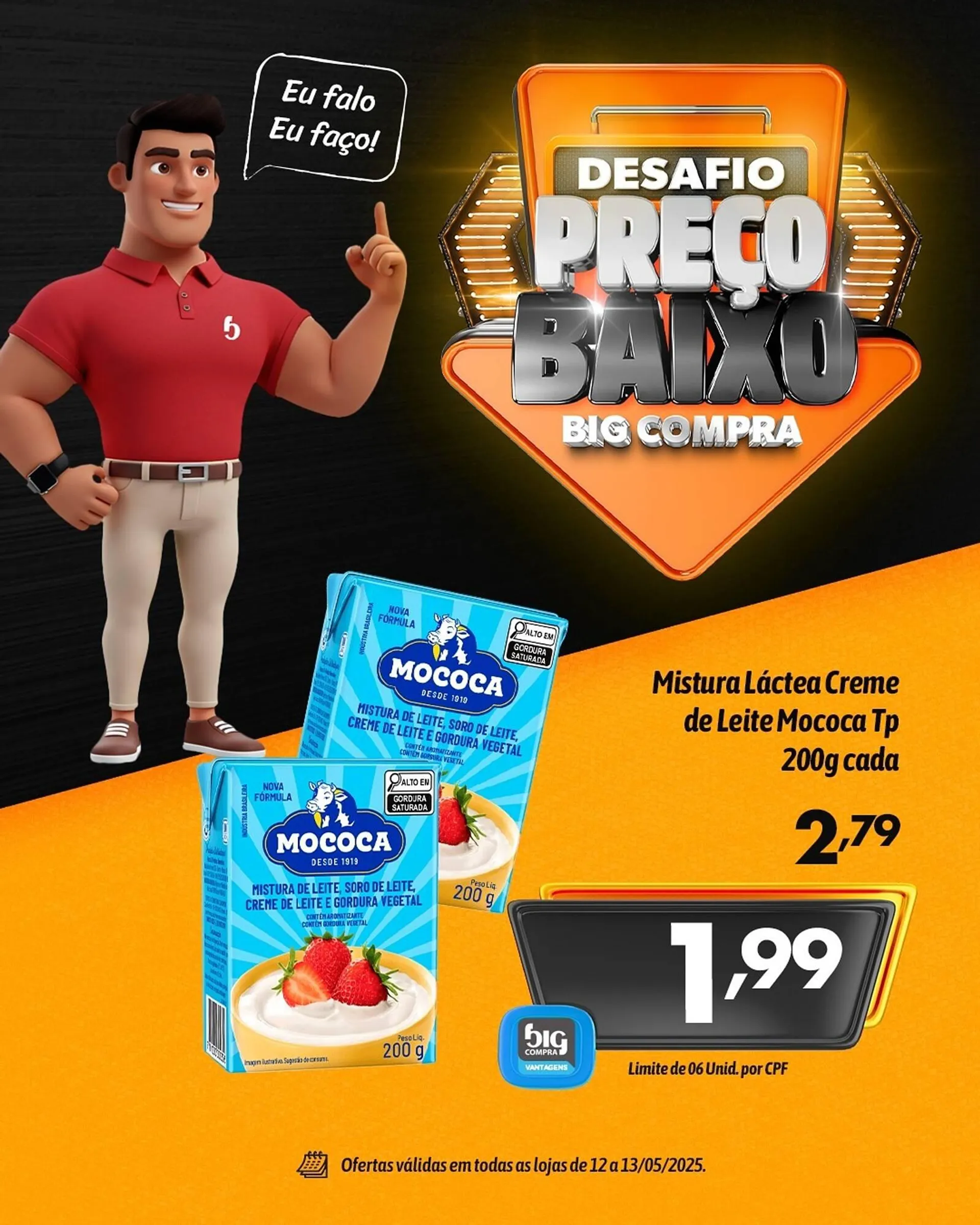 Encarte de Catálogo Supermercados Big Compra 12 de maio até 13 de maio 2025 - Pagina 1