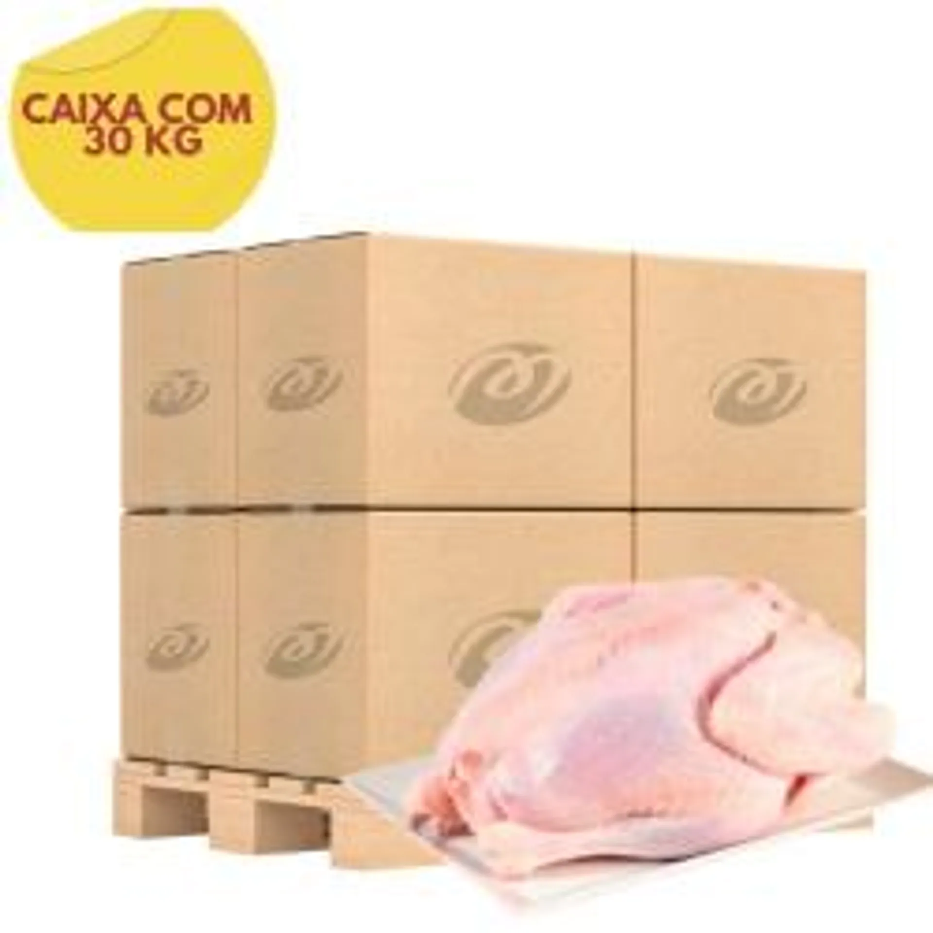 Caixa Galinha Natural Pequena Congelada Com 30kg