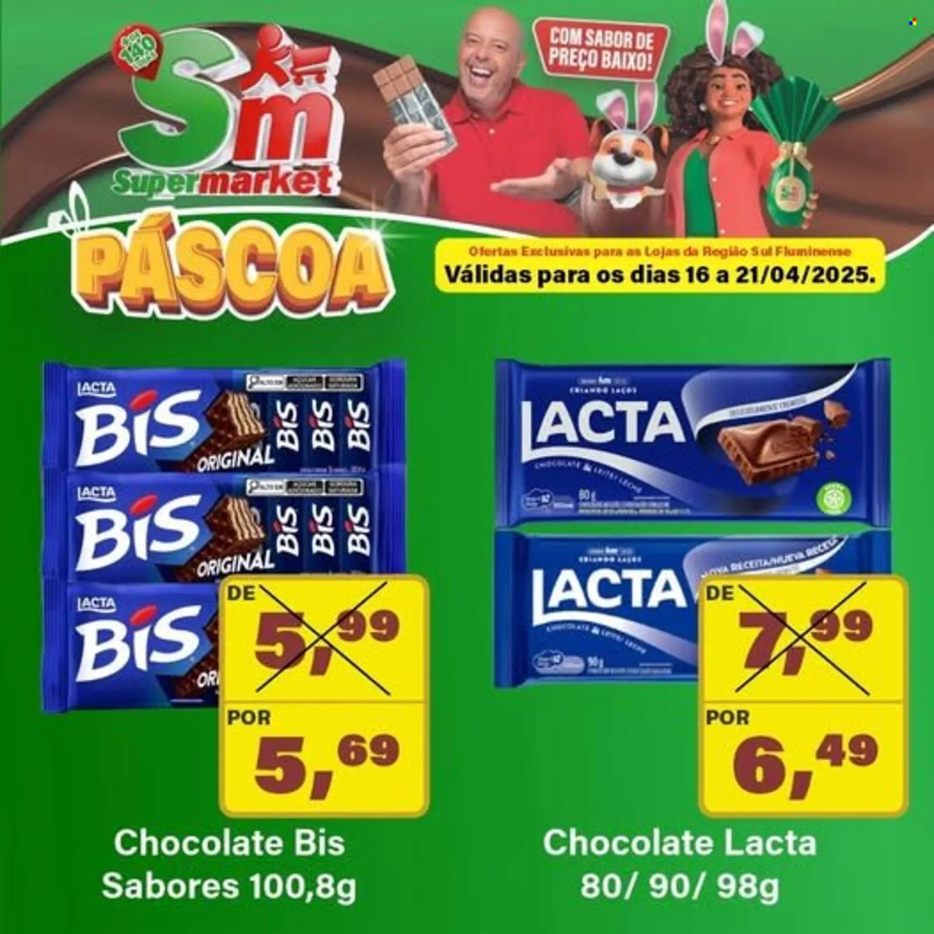 Encarte de Catálogo Rede Supermarket 16 de abril até 21 de abril 2025 - Pagina 1