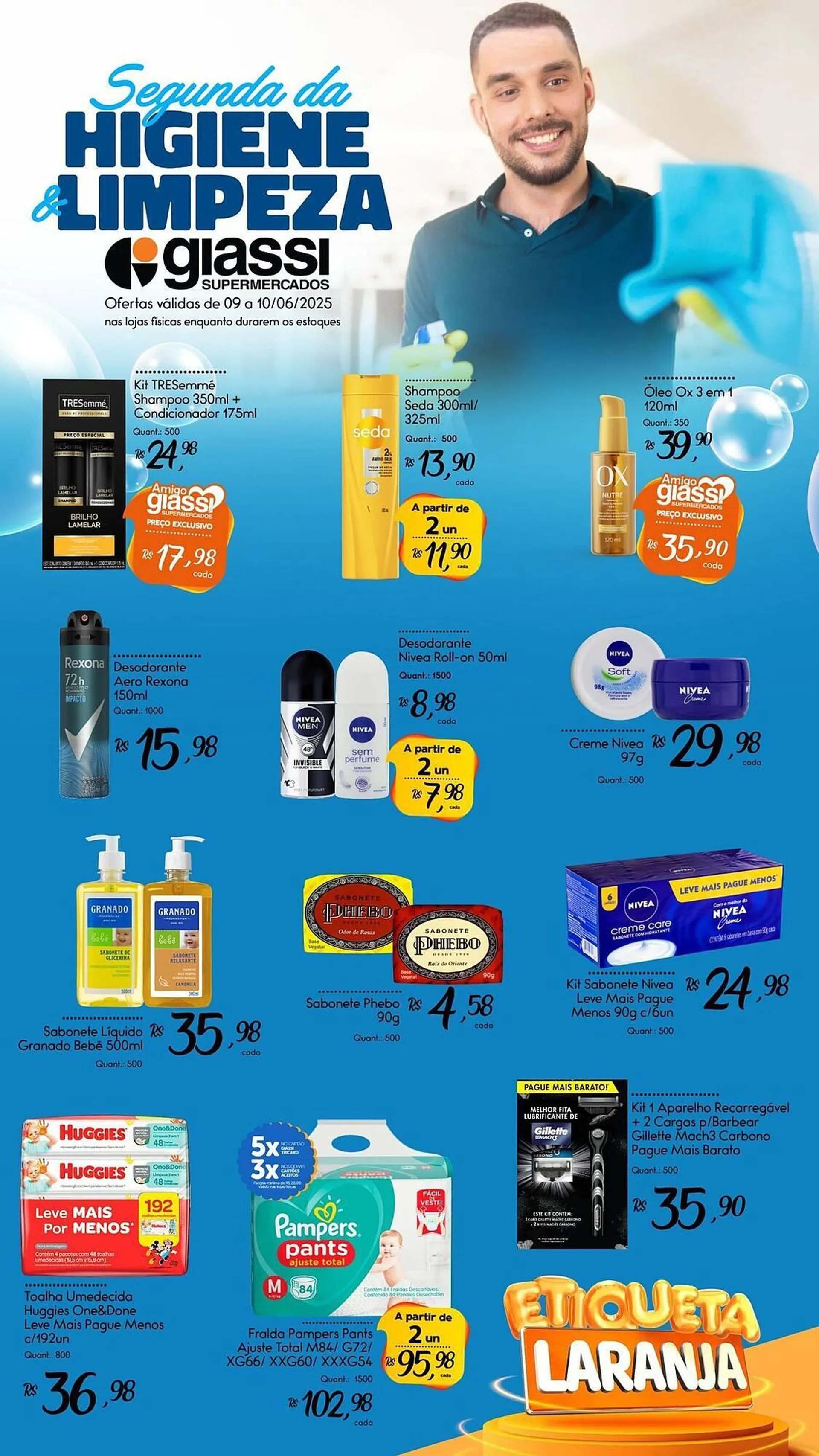 Encarte de Catálogo Giassi Supermercados 9 de junho até 10 de junho 2025 - Pagina 1