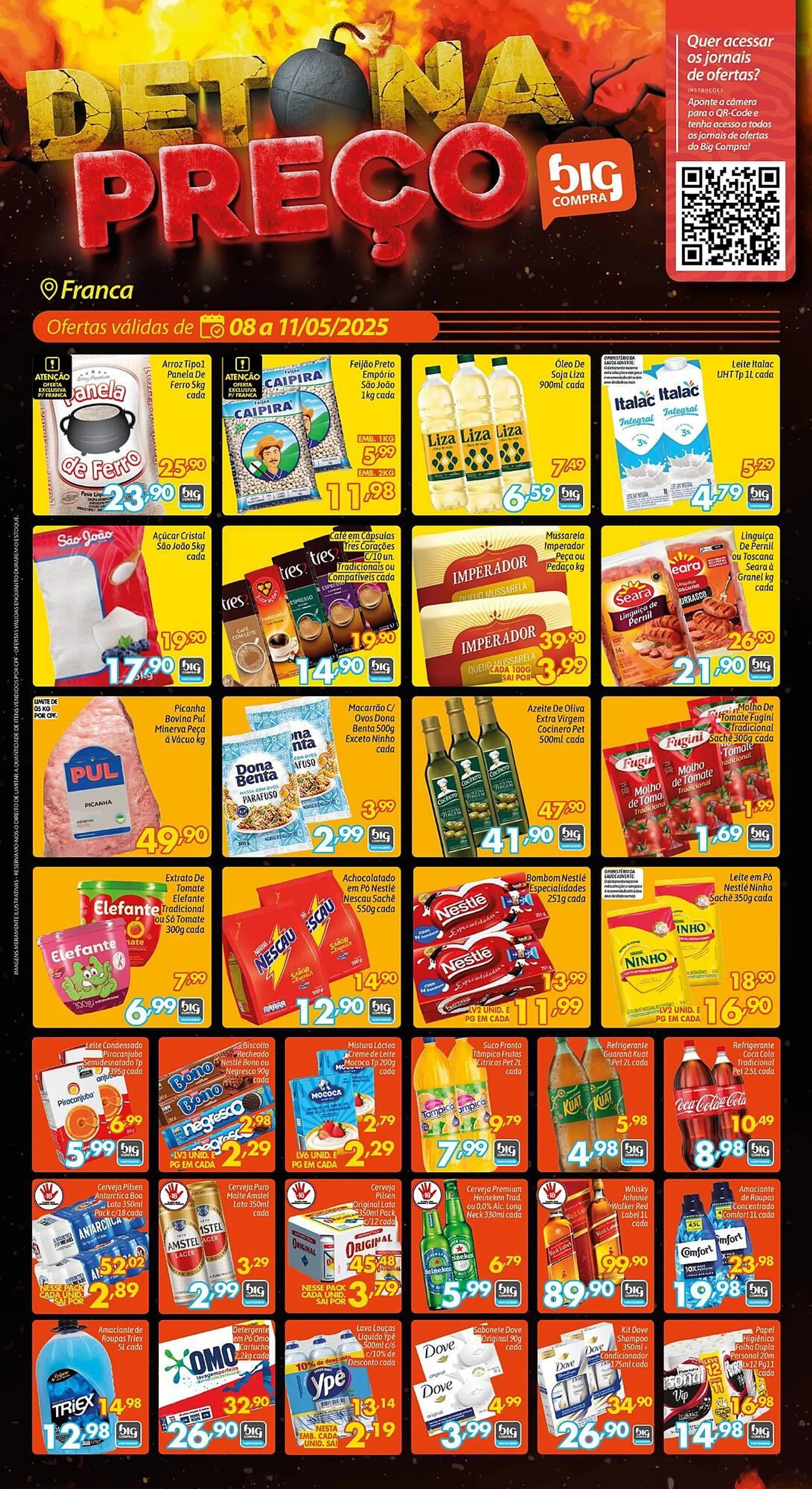 Encarte de Catálogo Supermercados Big Compra 8 de maio até 11 de maio 2025 - Pagina 1
