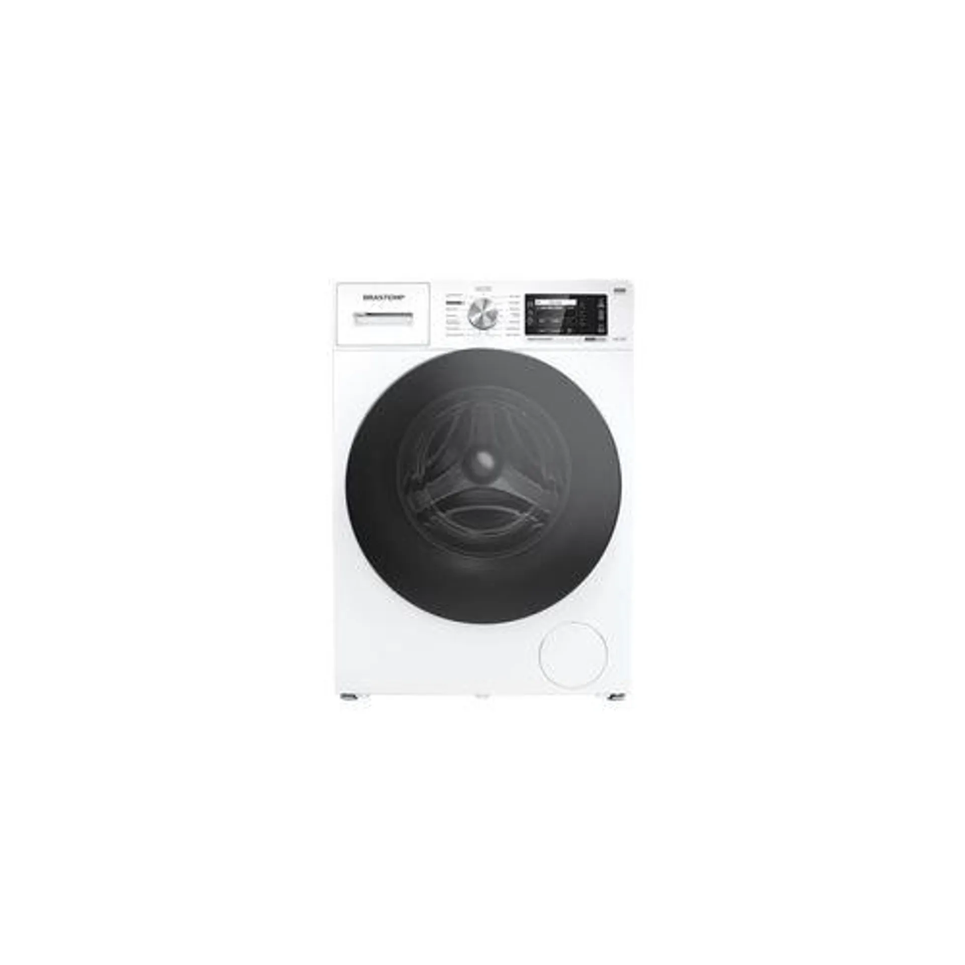 Lava e Seca Brastemp 10kg/6kg branca com Smart Sensor e Triplo Vapor BNC10AB.