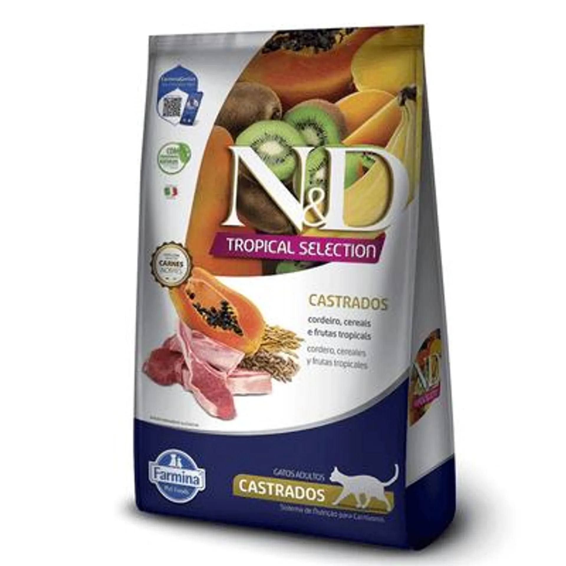 Ração N&D Tropical Selection Gatos Castrados Cordeiro 400 g