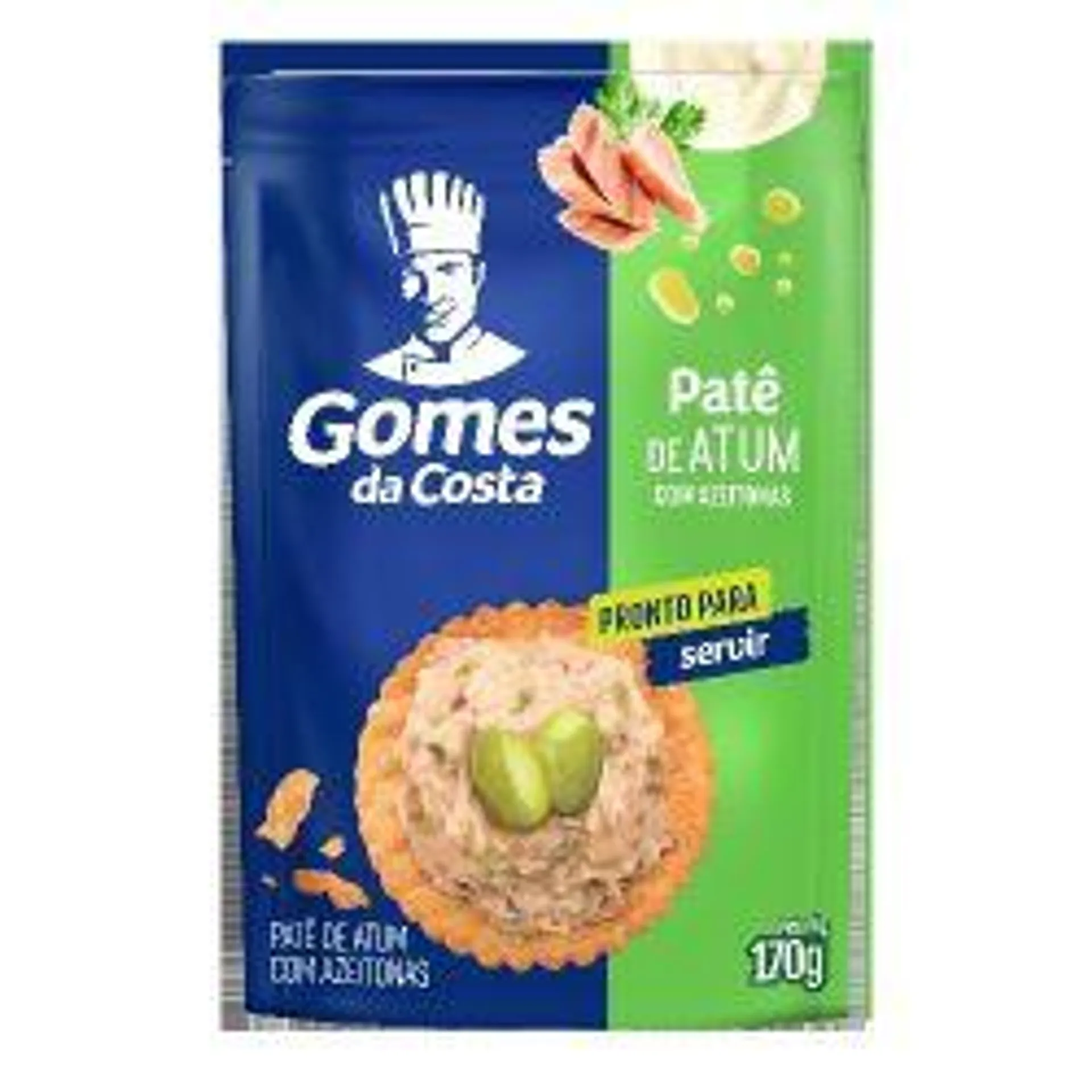 Patê De Atum Com Azeitonas Gomes Da Costa Sachê 170g