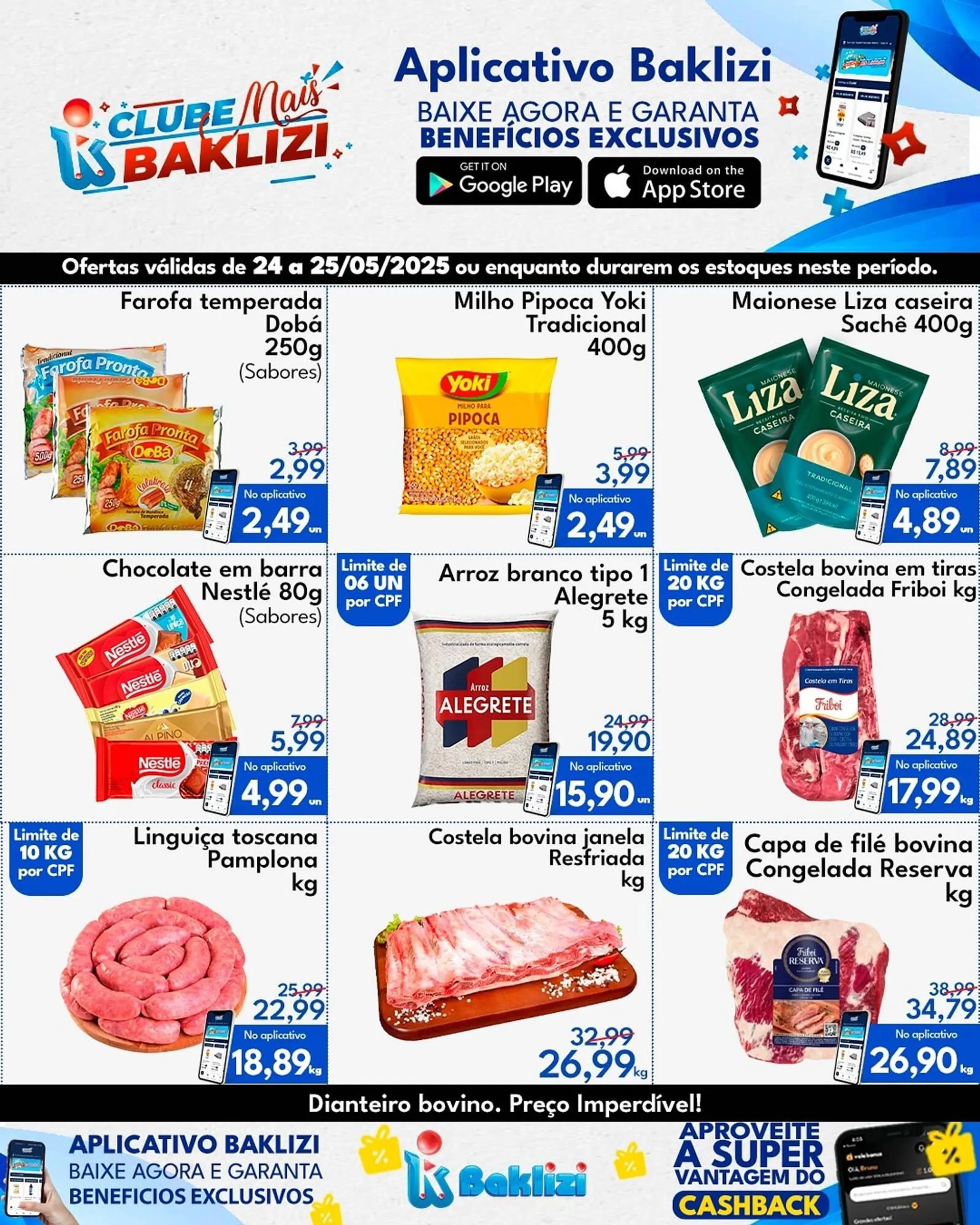 Encarte de Catálogo Supermercados Baklizi 24 de maio até 25 de maio 2025 - Pagina 1