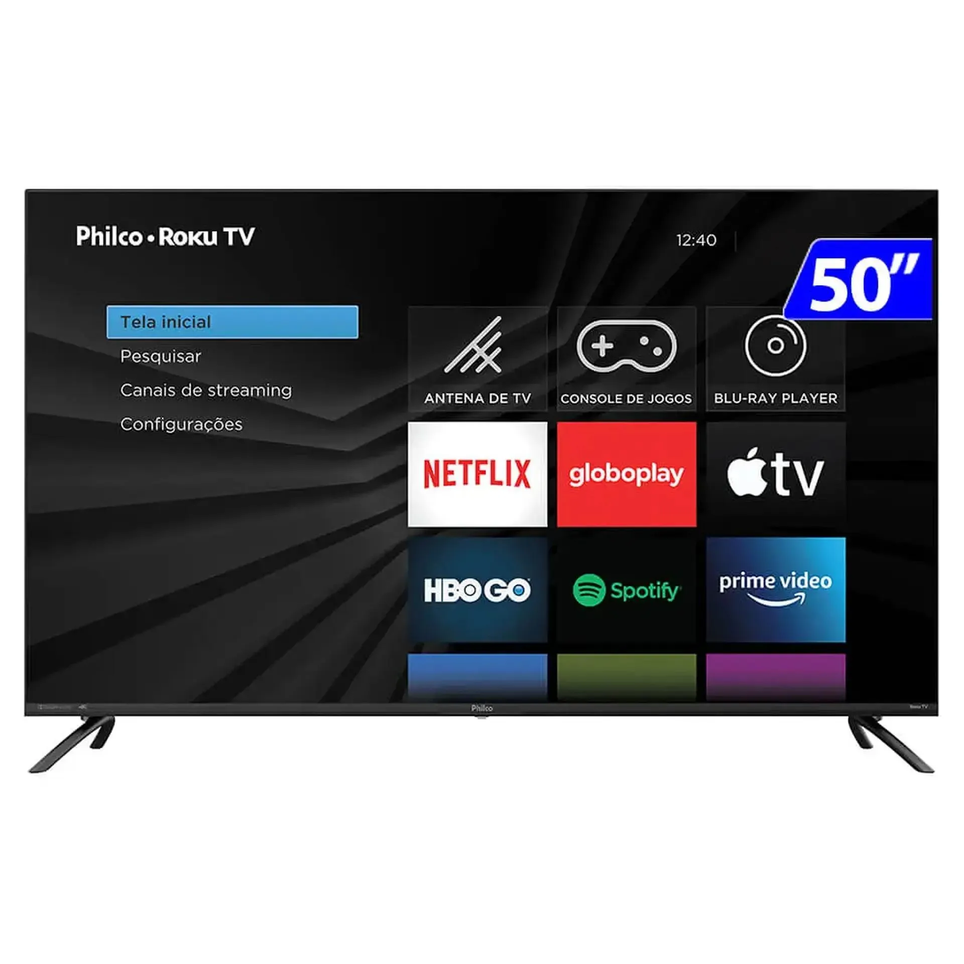 Smart TV Philco D-LED 50" 4K UltraHD Wi-Fi Linux USB HDMI PTV50RCG70BL