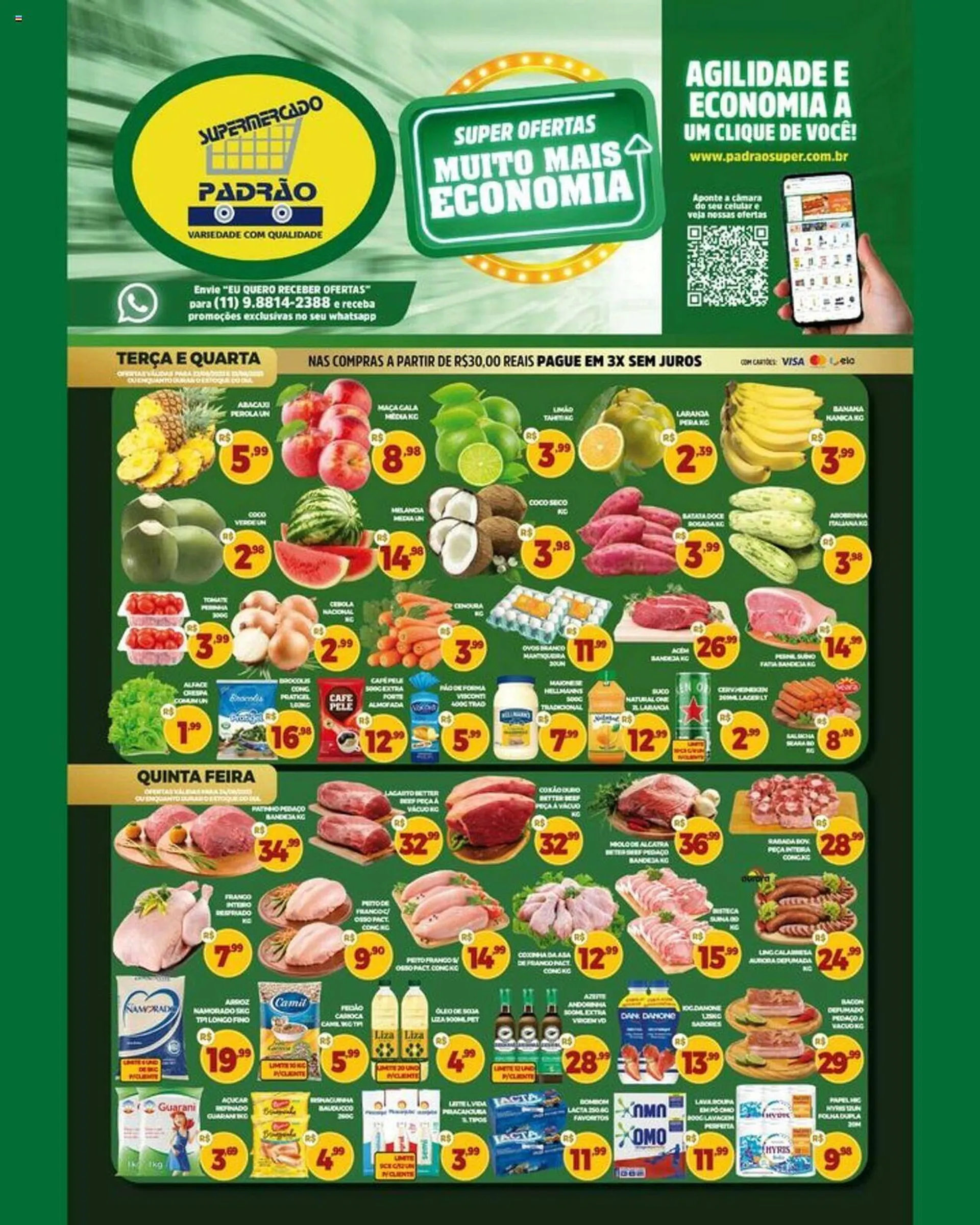 Supermercado Padrão Folheto, Supermercado Padrão Ofertas