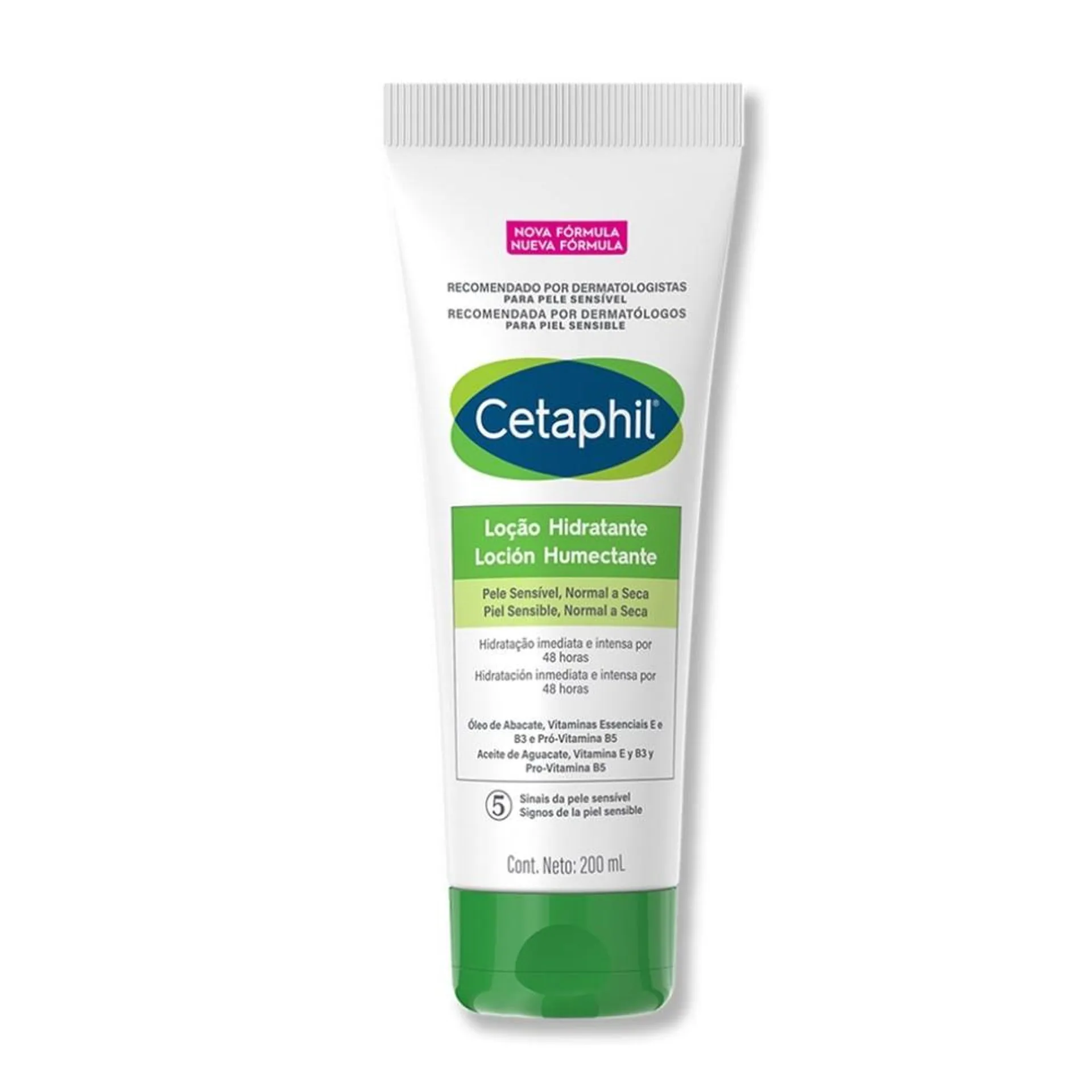 Loção Hidratante Cetaphil Pele Sensível, Normal a Seca 200ml