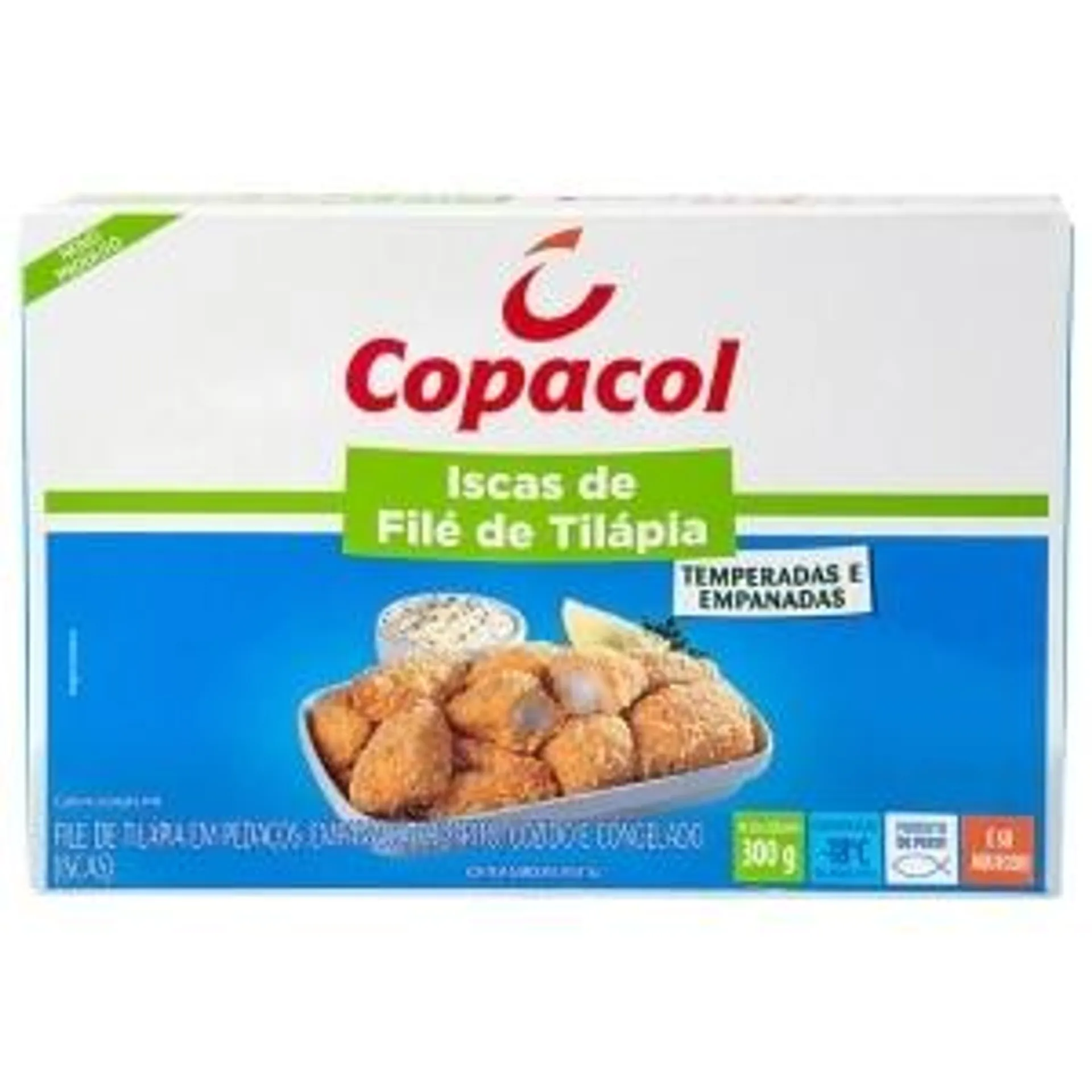 Iscas de Filé de Tilápia Copacol 300g