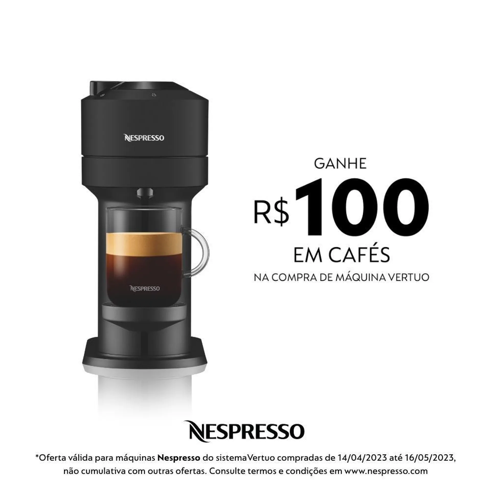 Cafeteira Nespresso Vertuo Next Preto Fosco - 220V