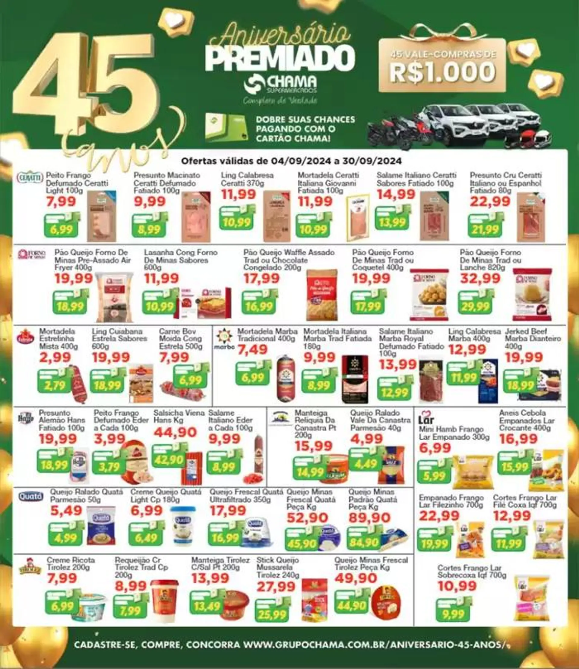 Encarte de Revista de Ofertas de Aniversário 45 Anos 17 de setembro até 30 de setembro 2024 - Pagina 4