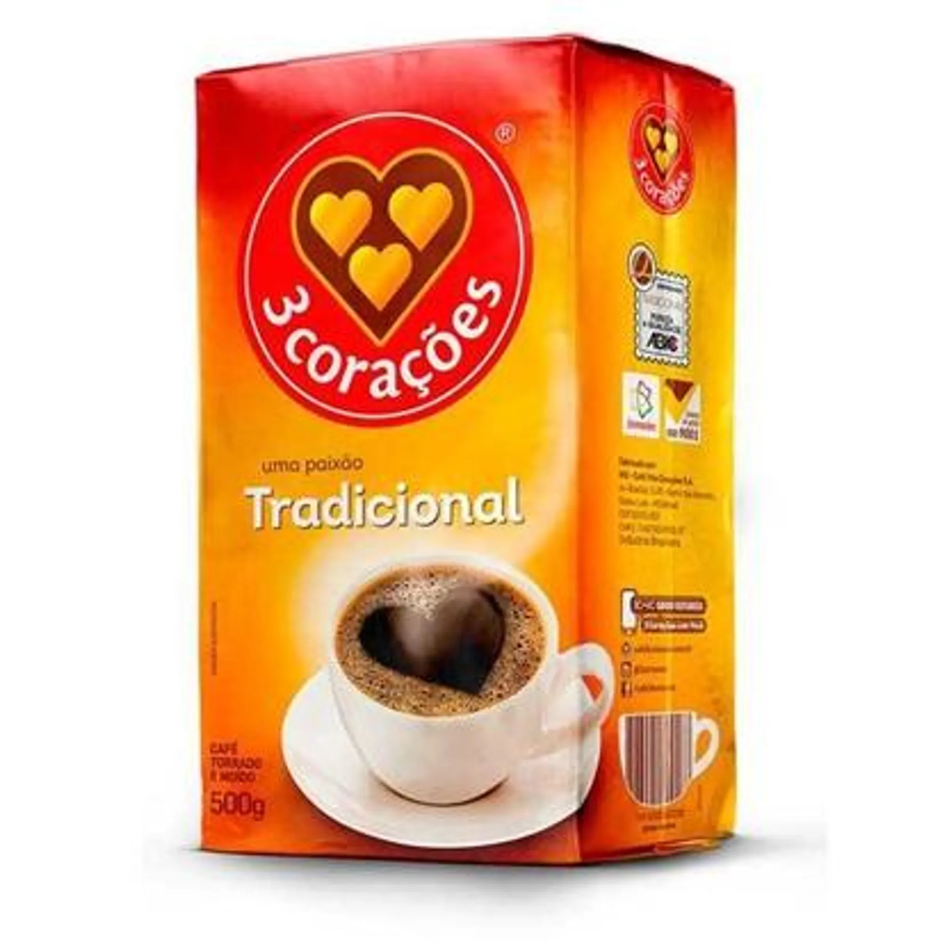 Café em Pó Tradicional 500g 1 UN 3 Corações