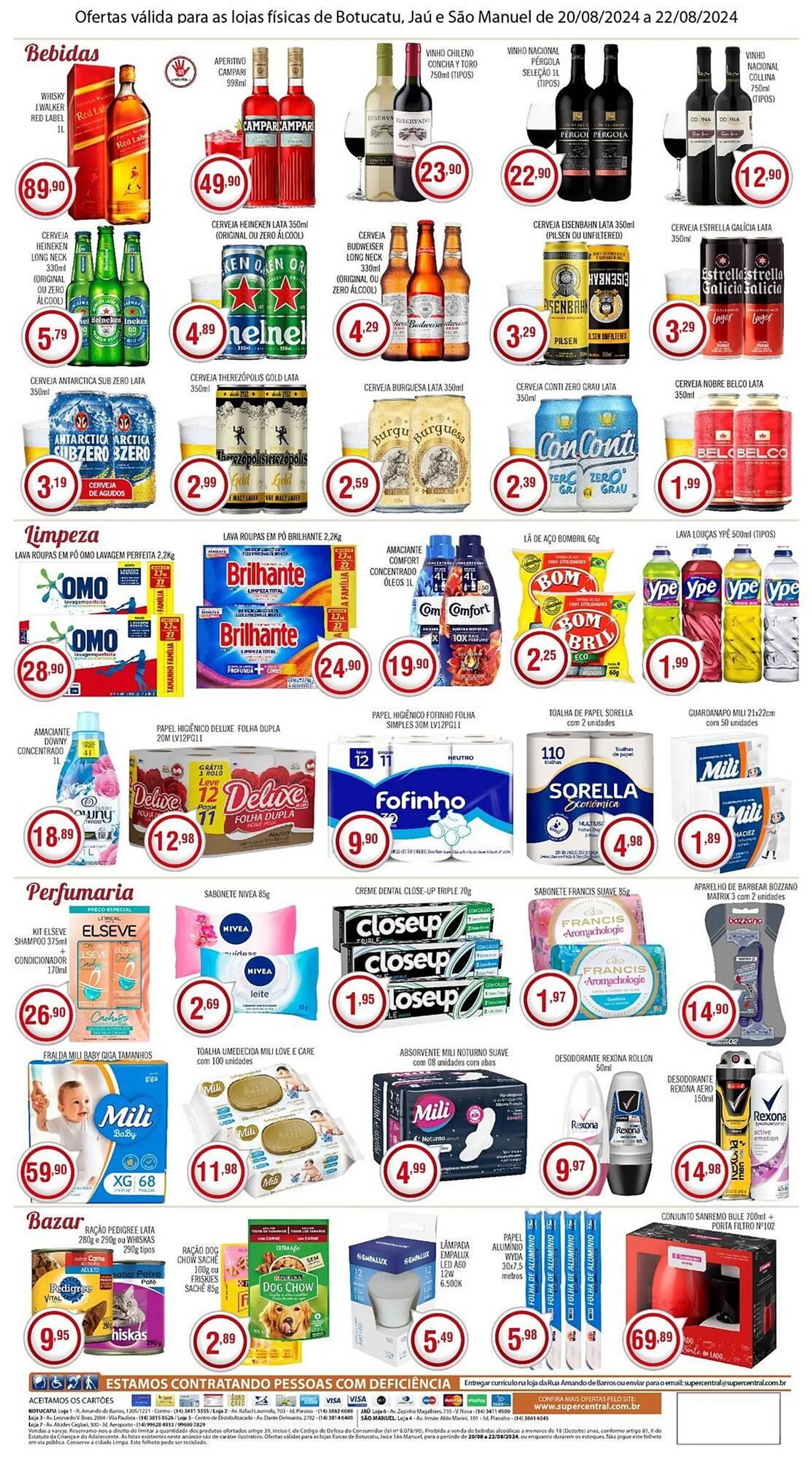 Encarte de Catálogo Central Supermercados 20 de agosto até 22 de agosto 2024 - Pagina 4