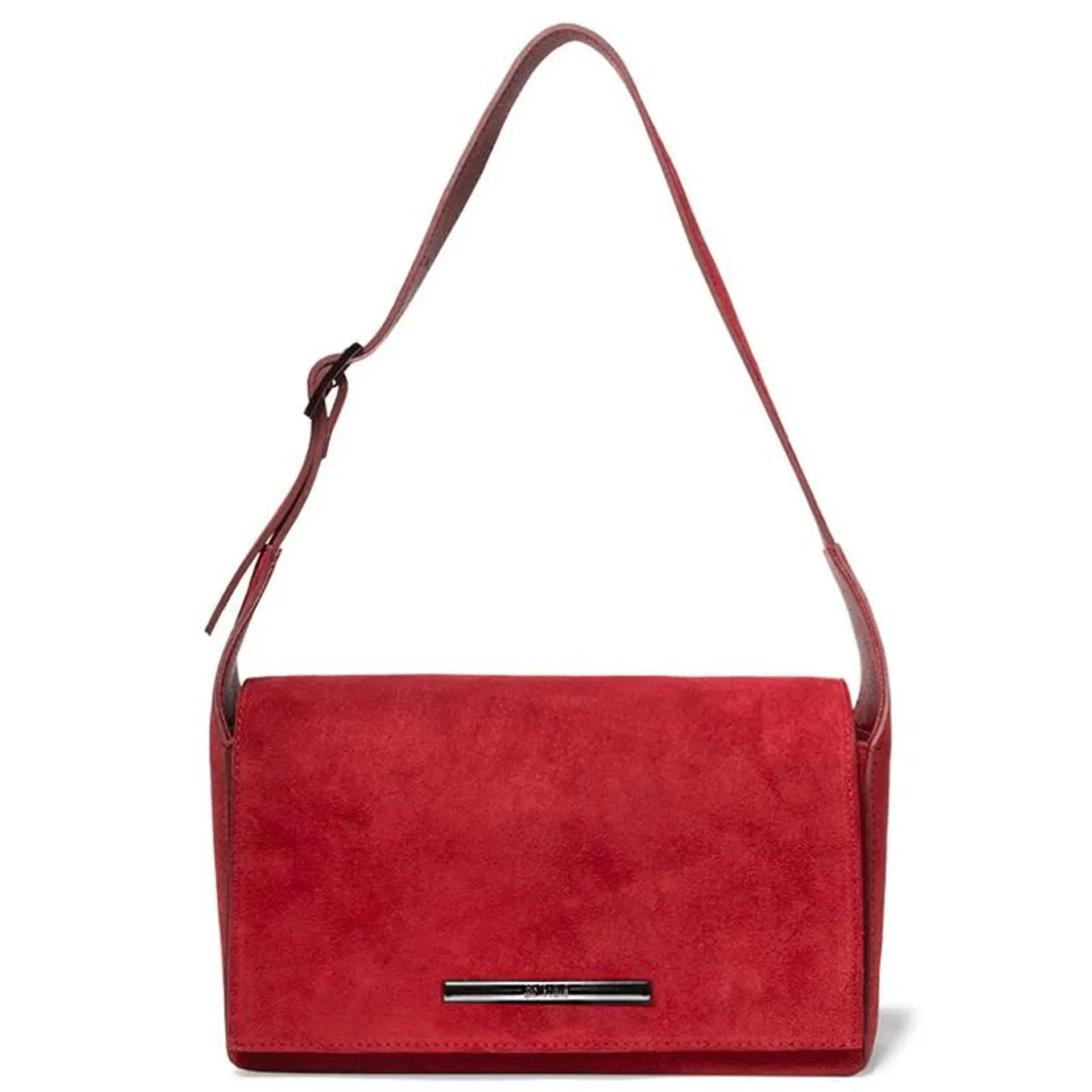 Bolsa Tiracolo Vinho Camurça Pequena