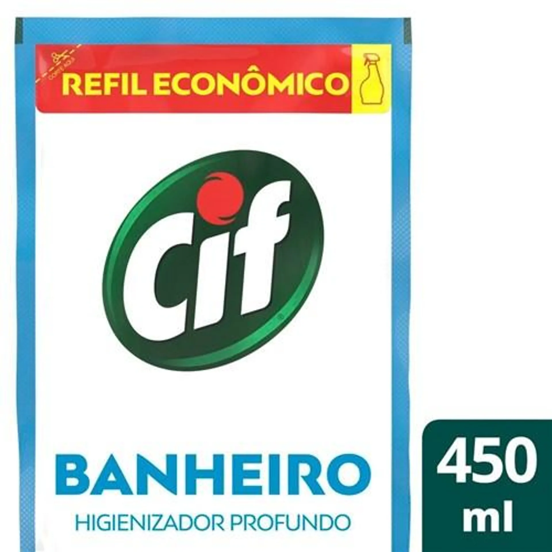 Limpador Sanitário Cif Sem Cloro Sachê 450ml