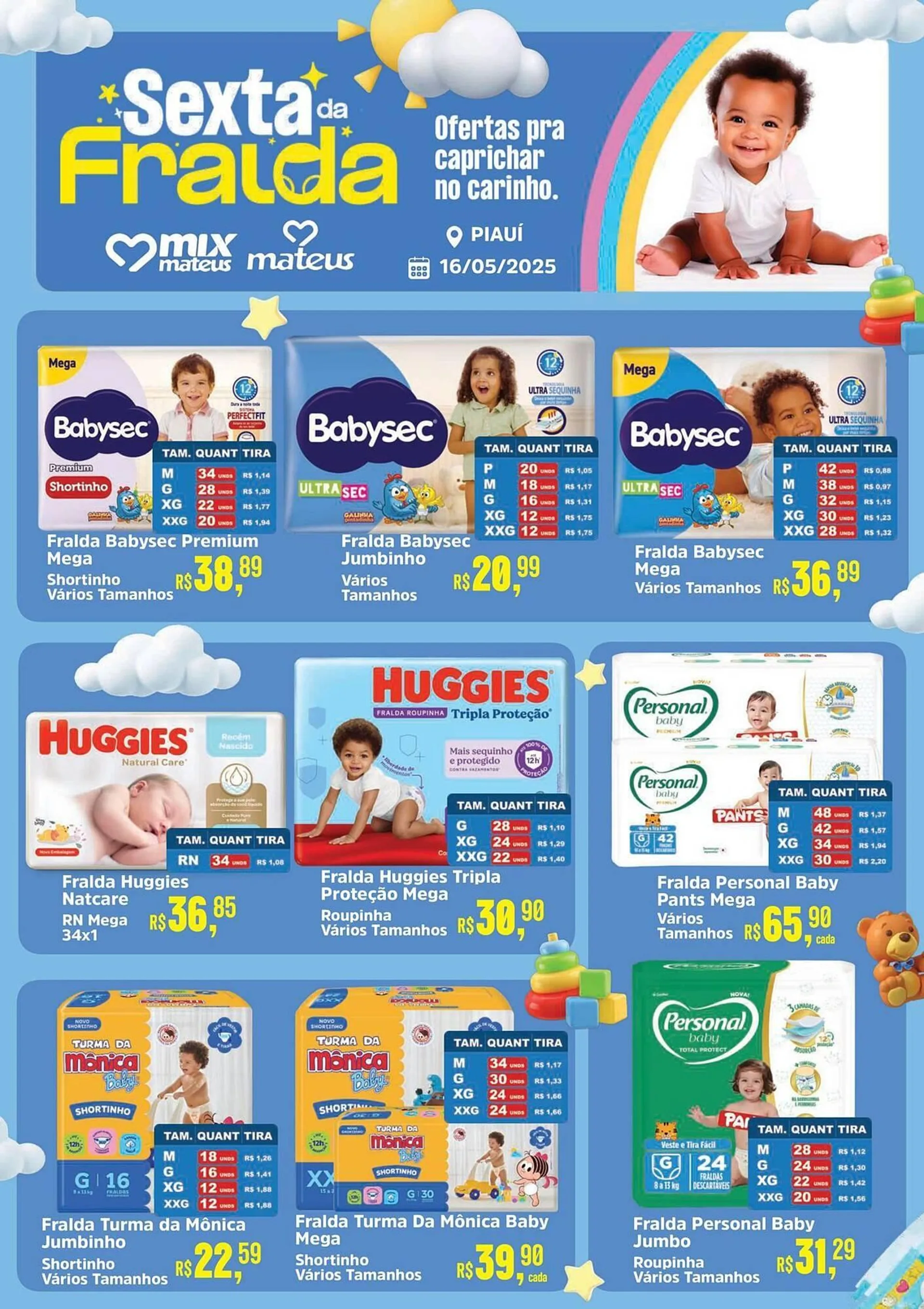 Encarte de Catálogo Supermercados Mateus 16 de maio até 16 de maio 2025 - Pagina 1