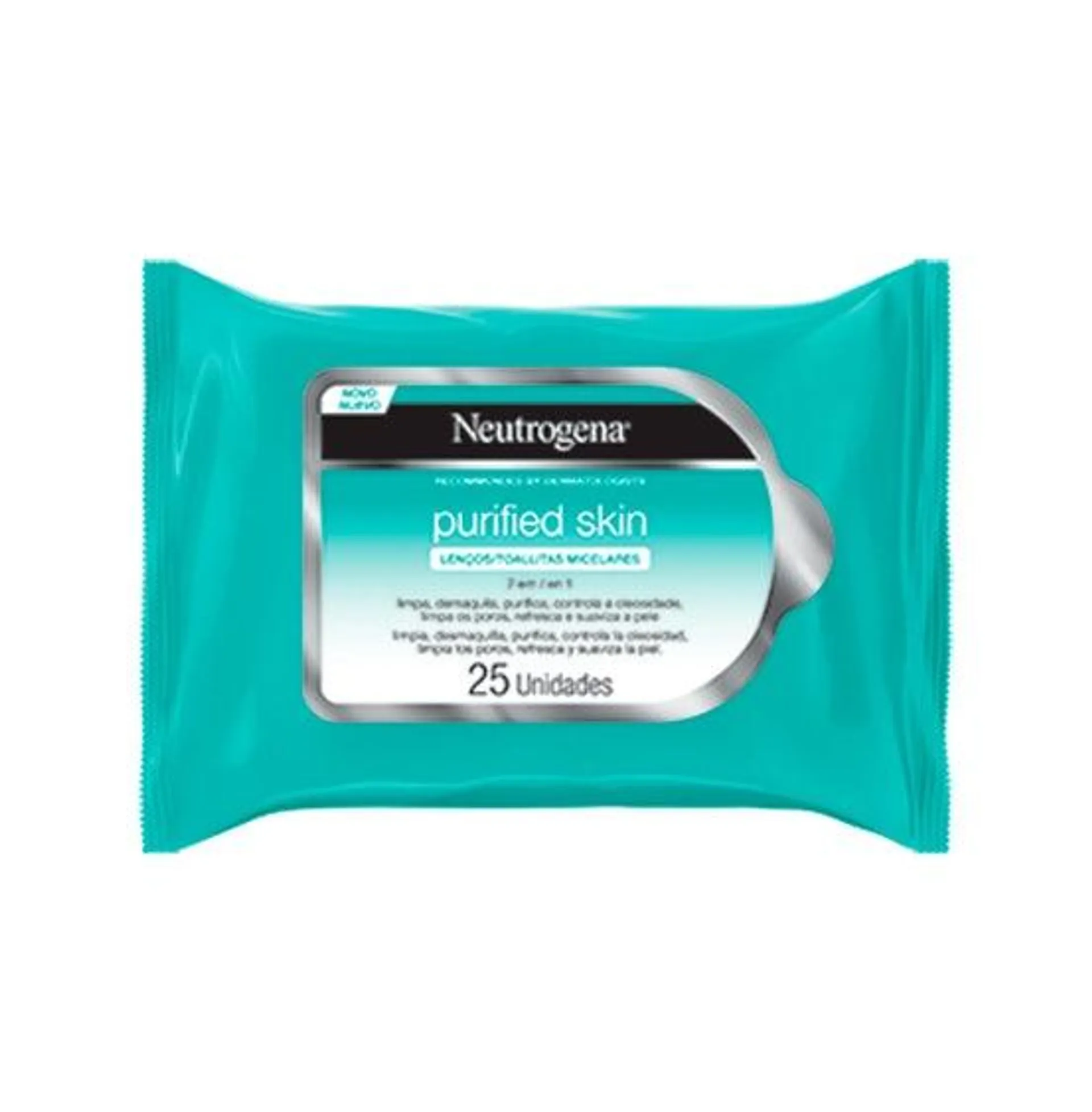 Lenço Demaquilante Neutrogena Purified Skin 7em1 25un