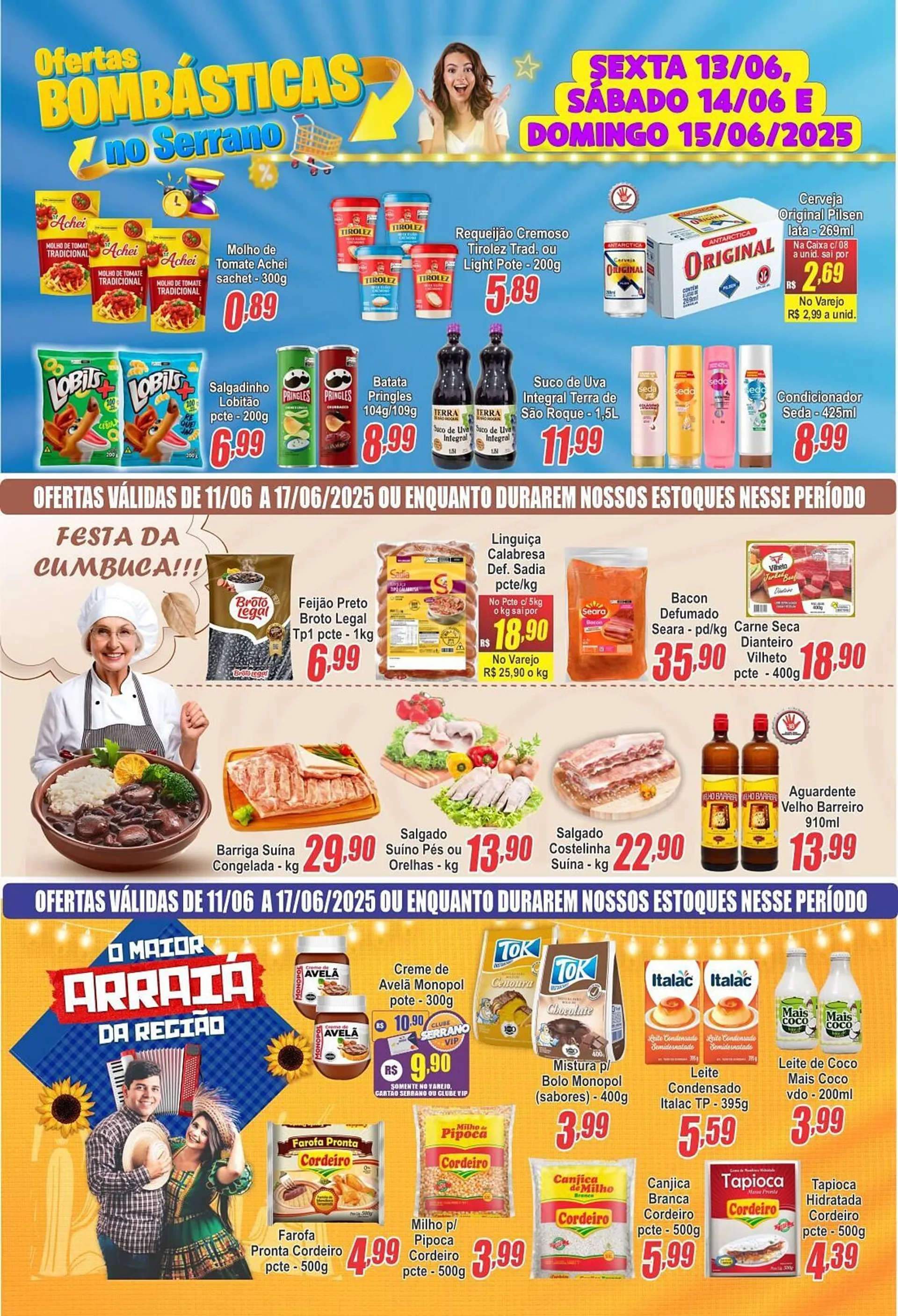 Encarte de Catálogo Serrano Supermercado 10 de junho até 12 de junho 2025 - Pagina 2
