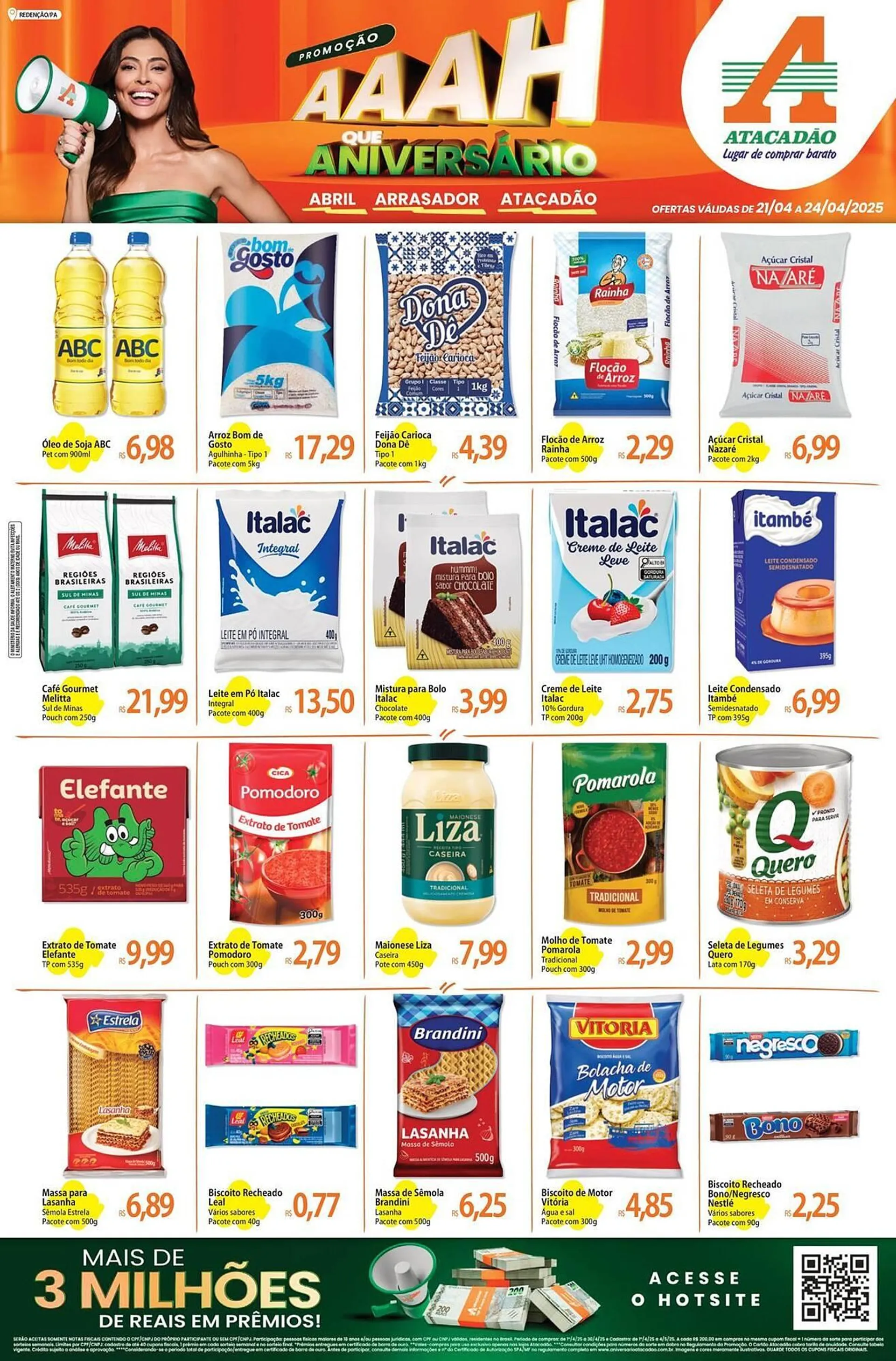 Encarte de Catálogo Atacadão 22 de abril até 24 de abril 2025 - Pagina 1