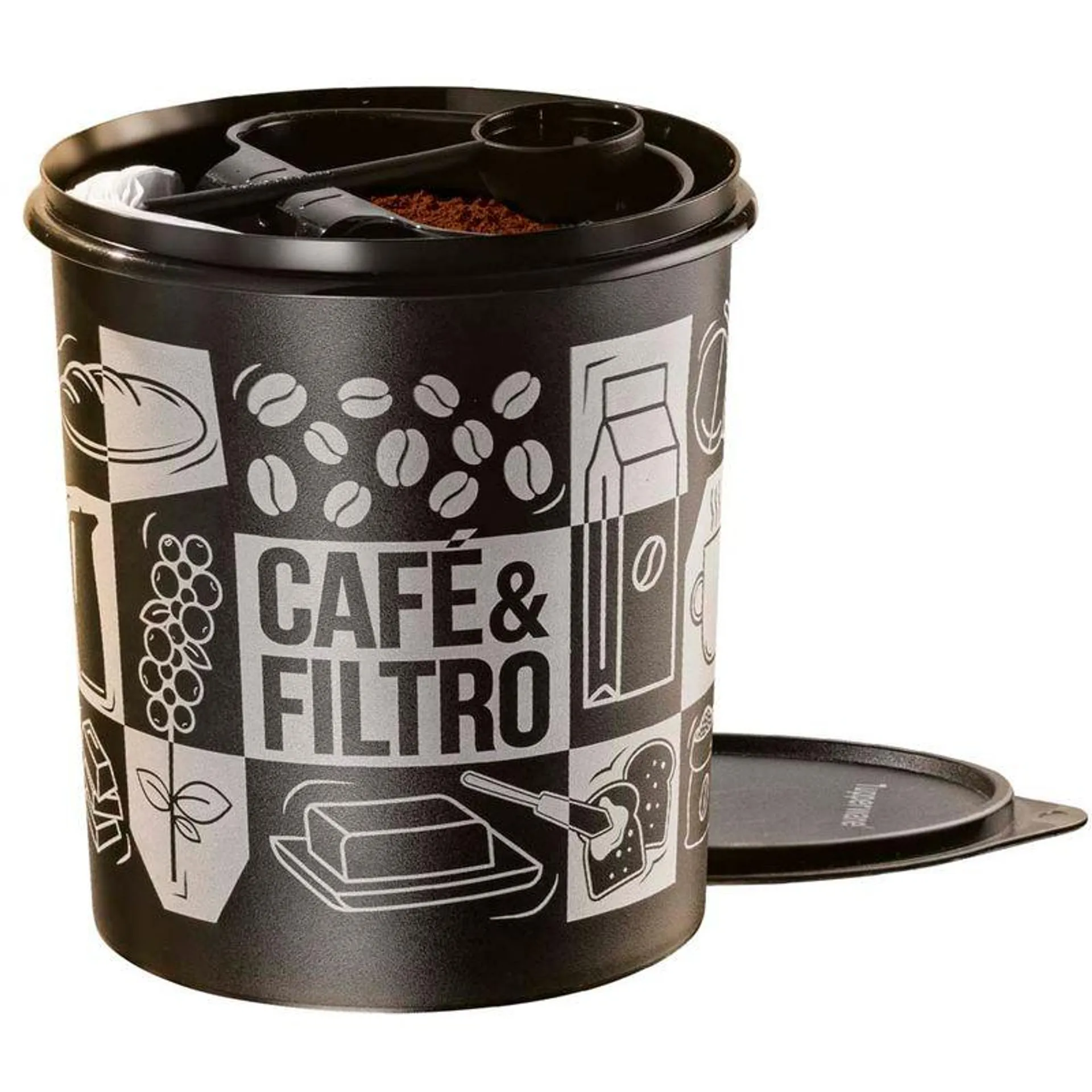 Tupper Caixa Cafe e Filtro Pop Box