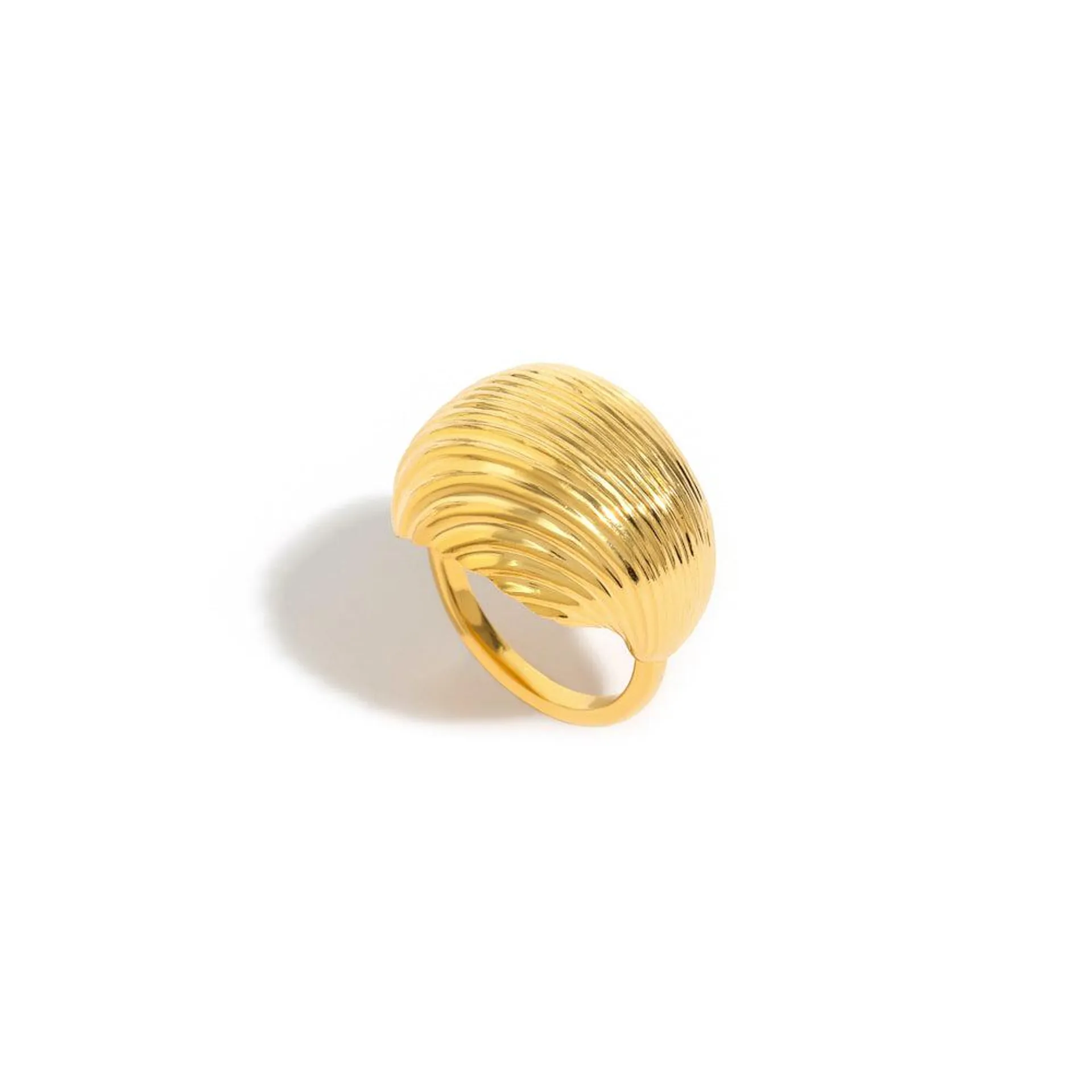 Anel Mare | Prata com Ouro Amarelo 18K