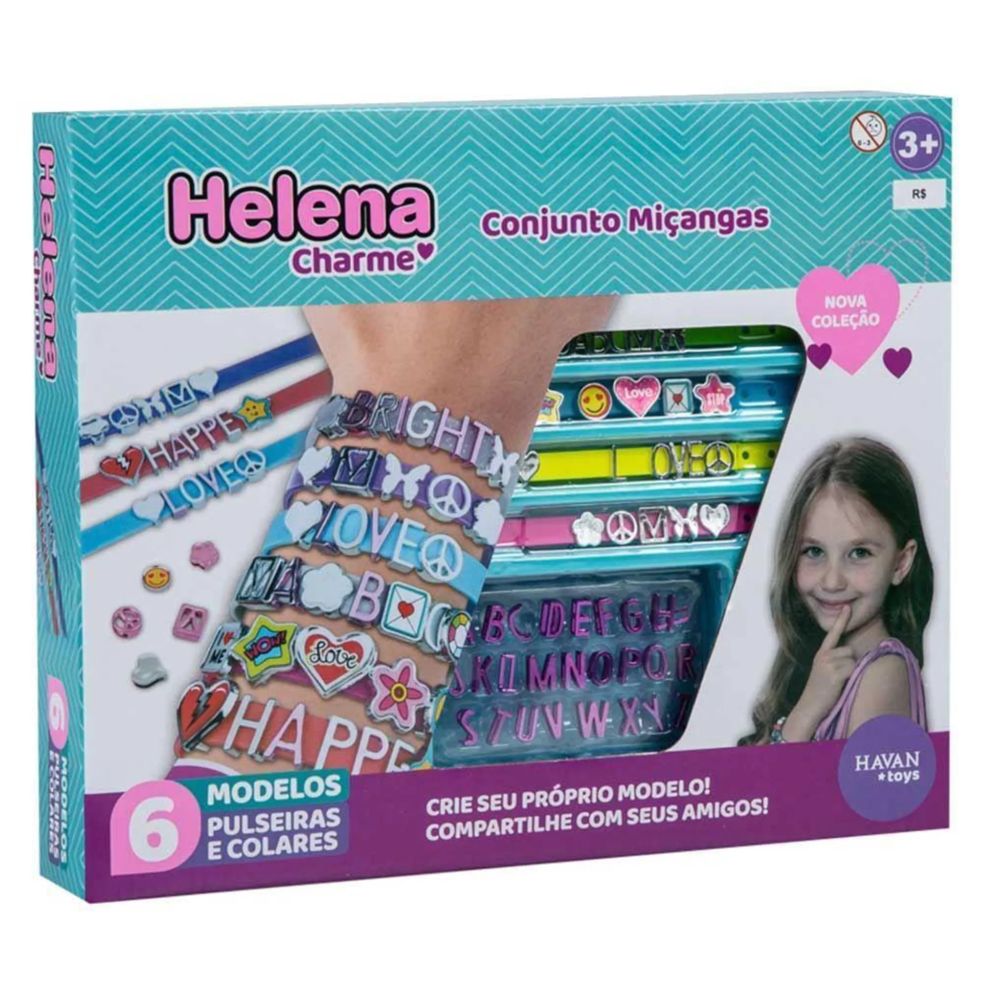 Conjunto Pulseiras E Miçangas Helena Havan Toys - HBR0448