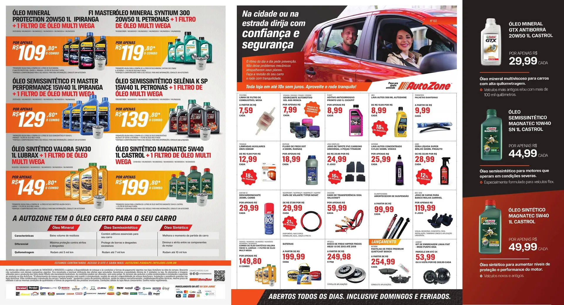 Encarte de Catálogo AutoZone 14 de abril até 10 de maio 2025 - Pagina 1
