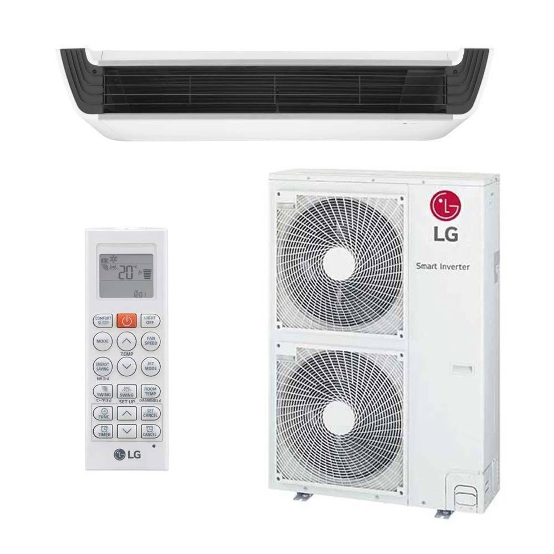 Ar Condicionado Split Teto Inverter LG 60000 BTUs Quente Frio 220V AV-W60GM2P1 - 220v