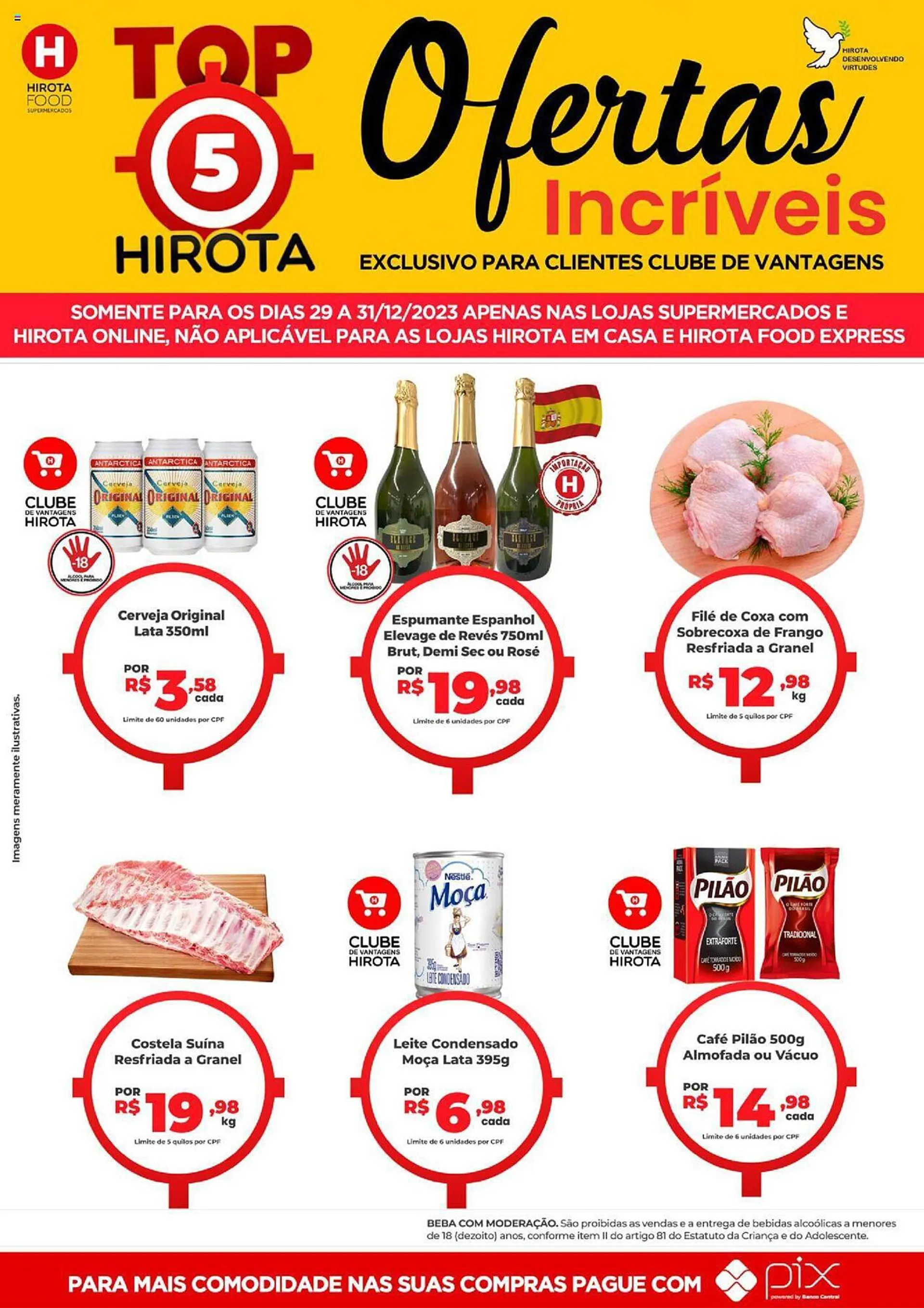 Encarte de Catálogo Hirota Food Supermercado 29 de dezembro até 31 de dezembro 2023 - Pagina 1