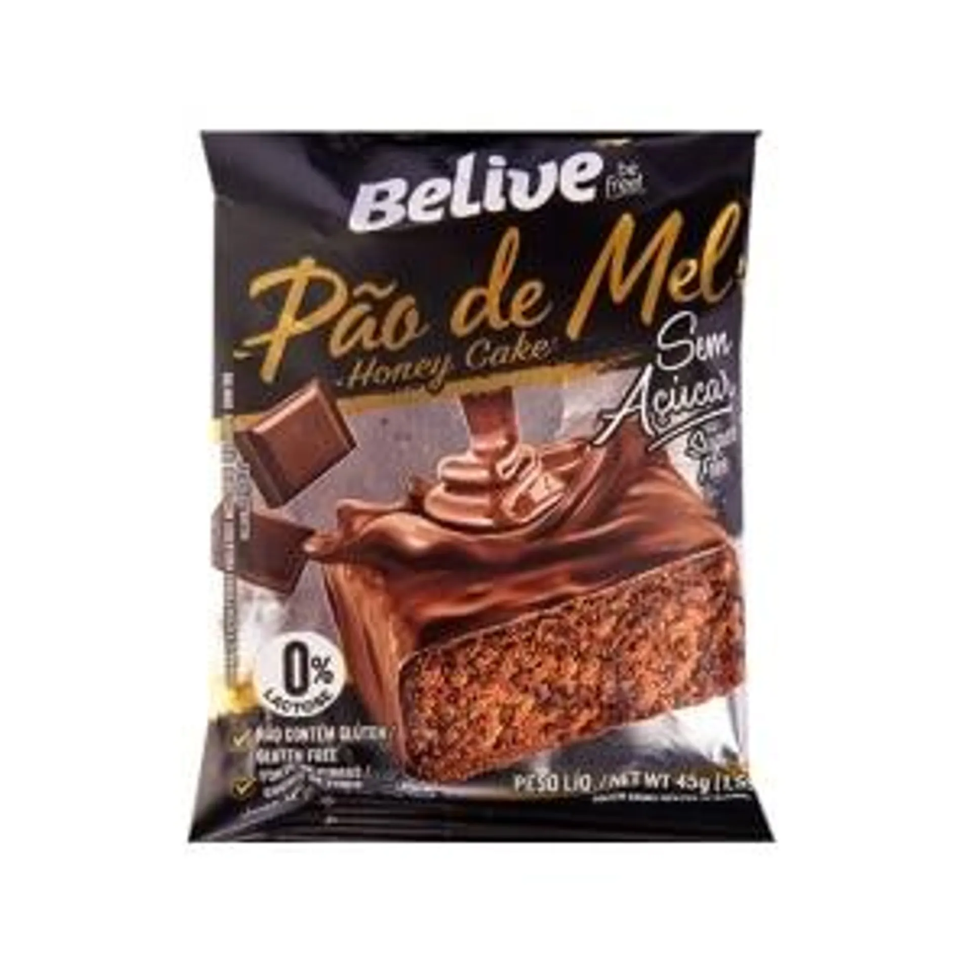 Pão De Mel Belive Sem Açúcar 45g