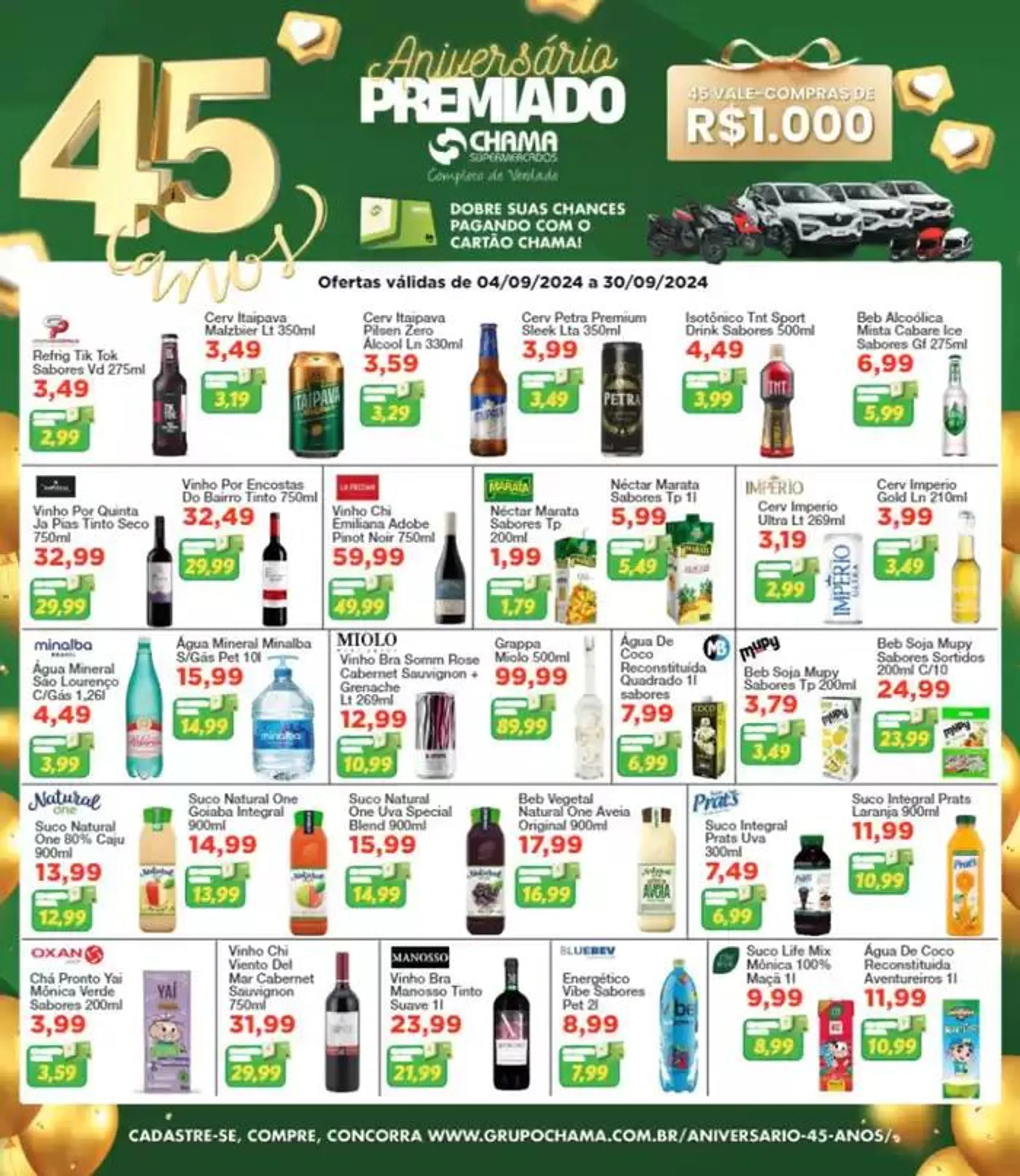 Encarte de Revista de Ofertas de Aniversário 45 Anos 17 de setembro até 30 de setembro 2024 - Pagina 8