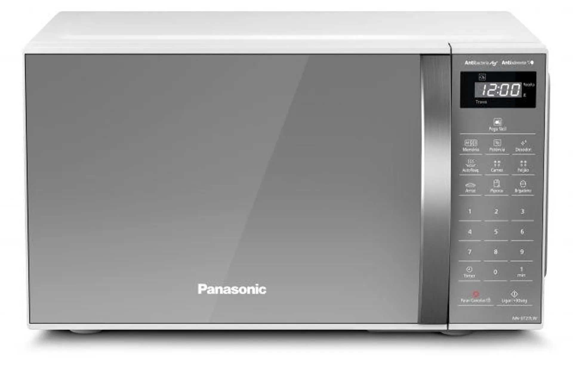 Micro-ondas Panasonic NN-ST27L Dia a Dia - 21 Litros - Branco/Espelhado