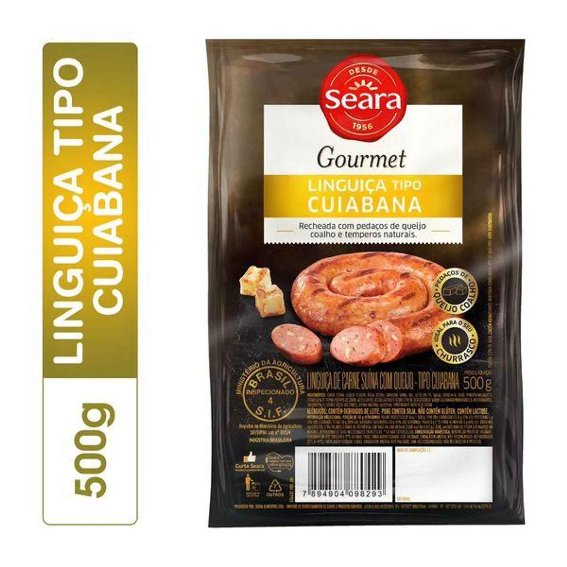 Linguiça Suína Seara Gourmert Cuiabana 500g