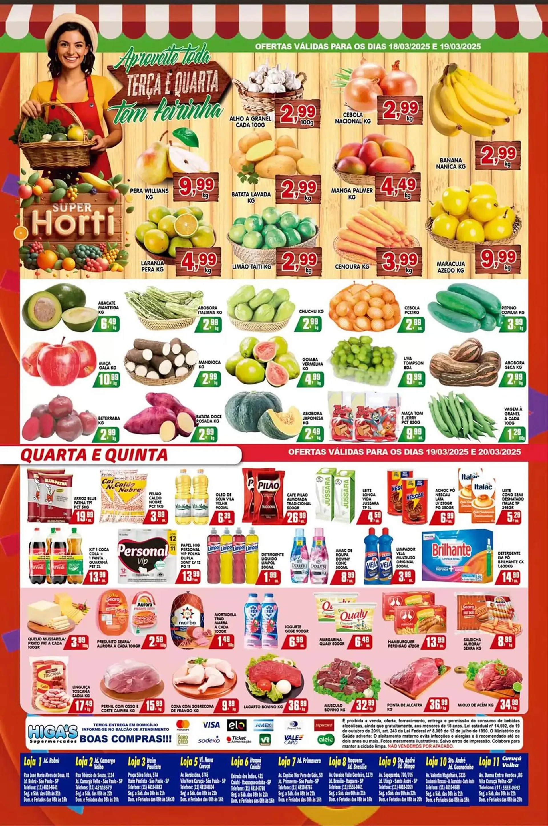 Encarte de Catálogo Higa's Supermercado 19 de março até 25 de março 2025 - Pagina 3